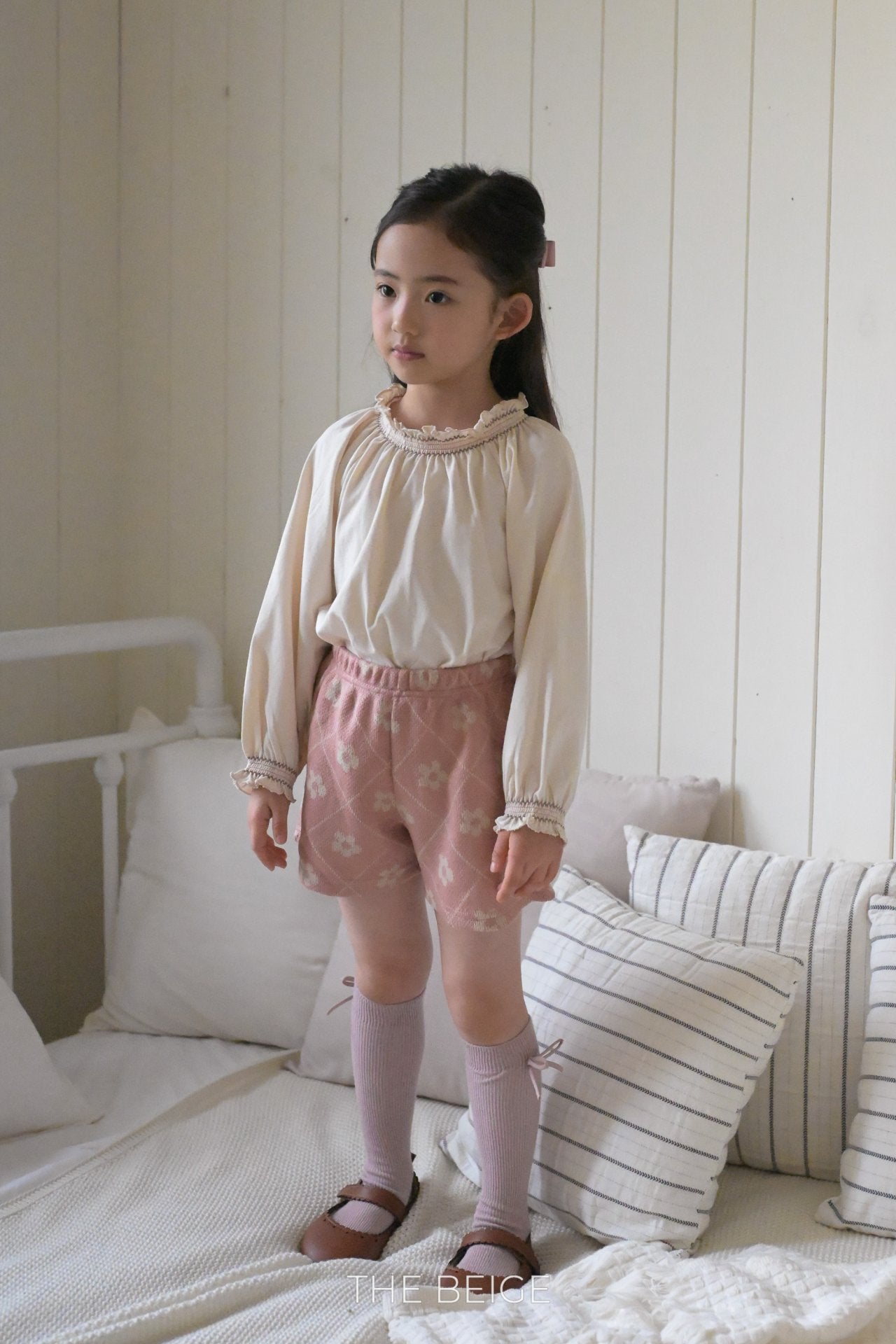 Smocked Raglan Tee