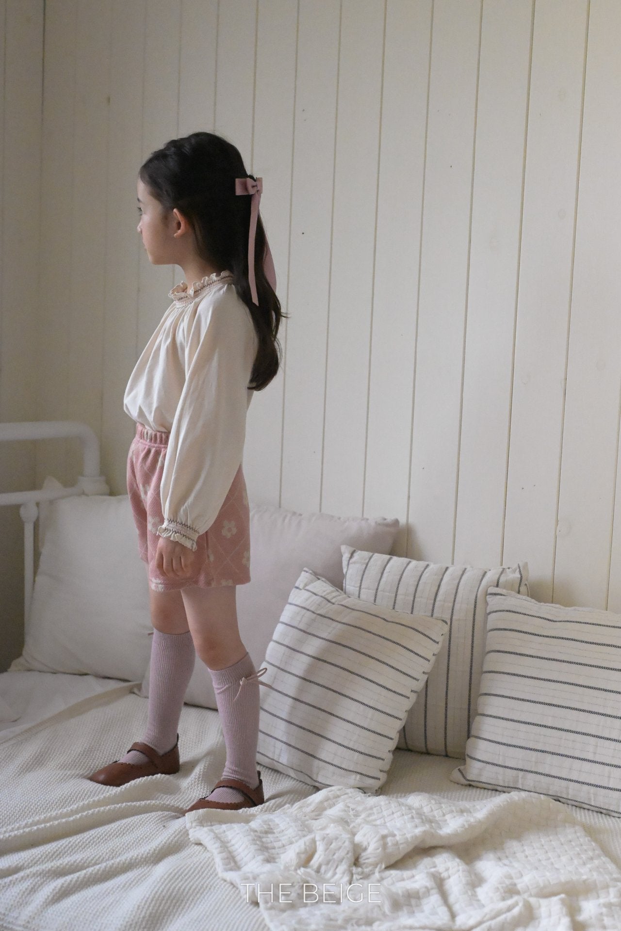 Smocked Raglan Tee