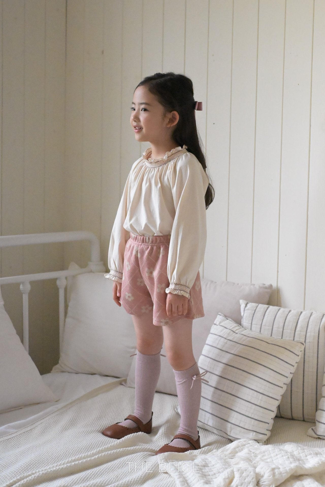 Smocked Raglan Tee