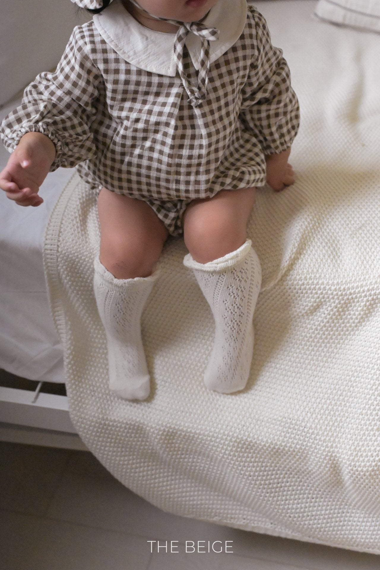 Petite Collar Gingham Romper