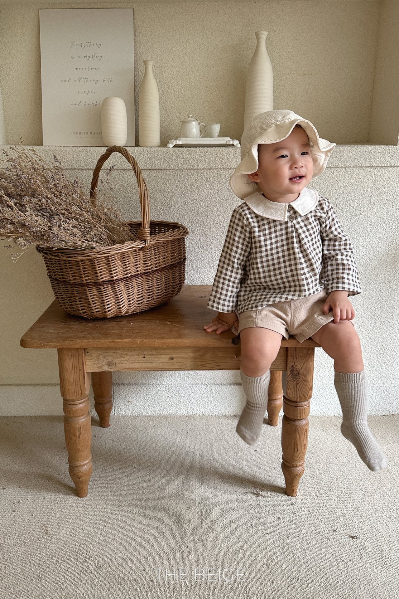 Petit Collar Gingham Shirt