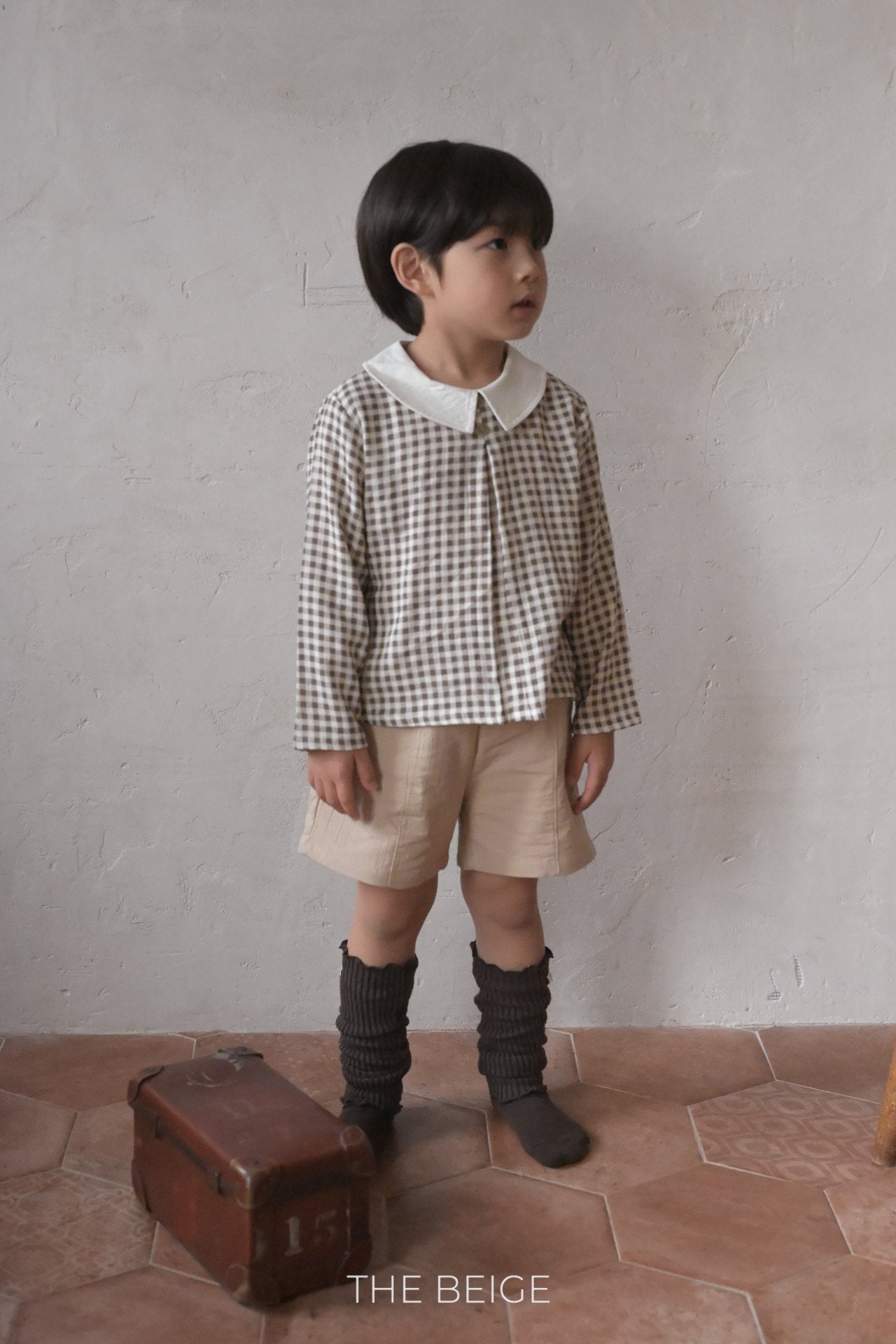Petit Collar Gingham Shirt