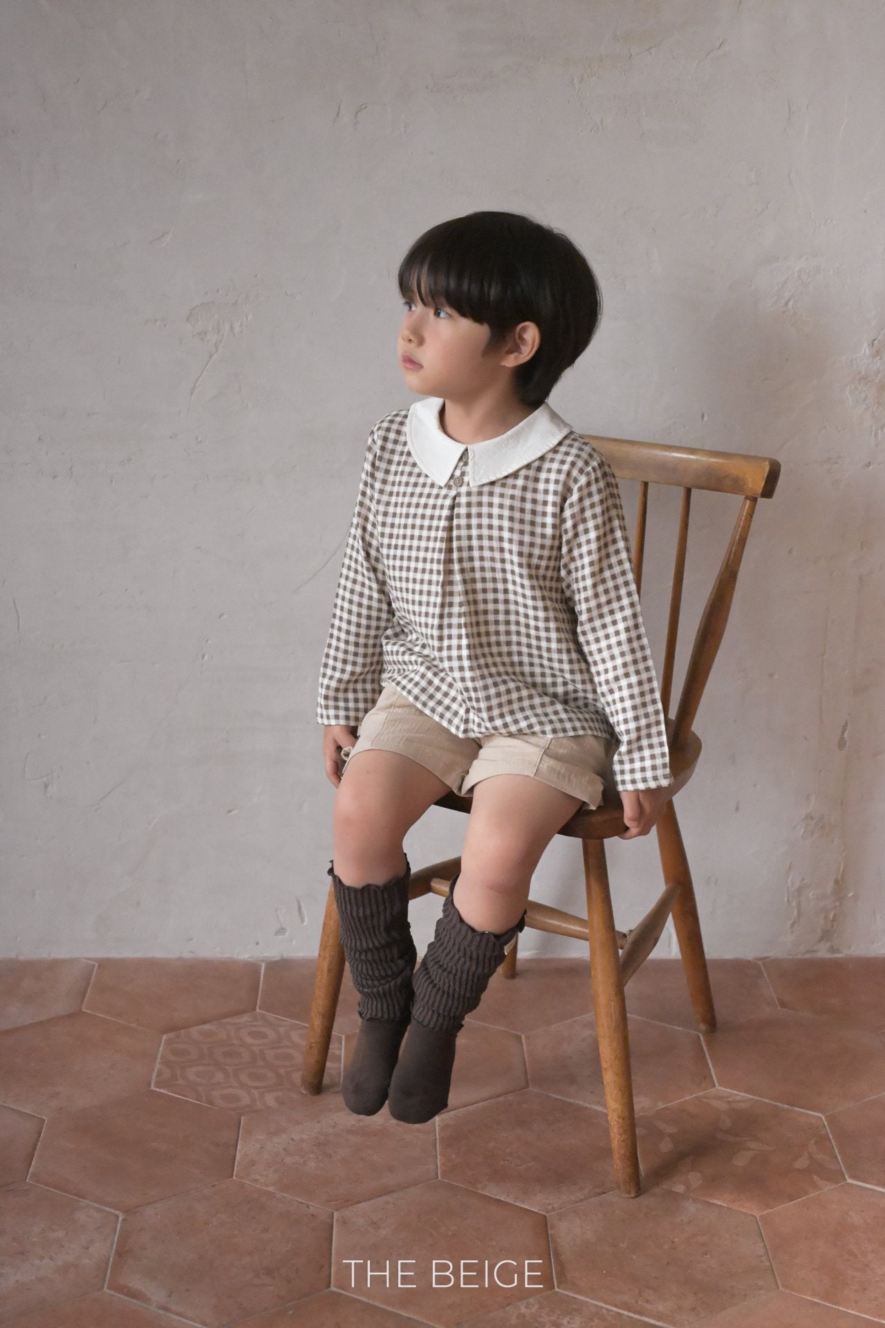 Petit Collar Gingham Shirt