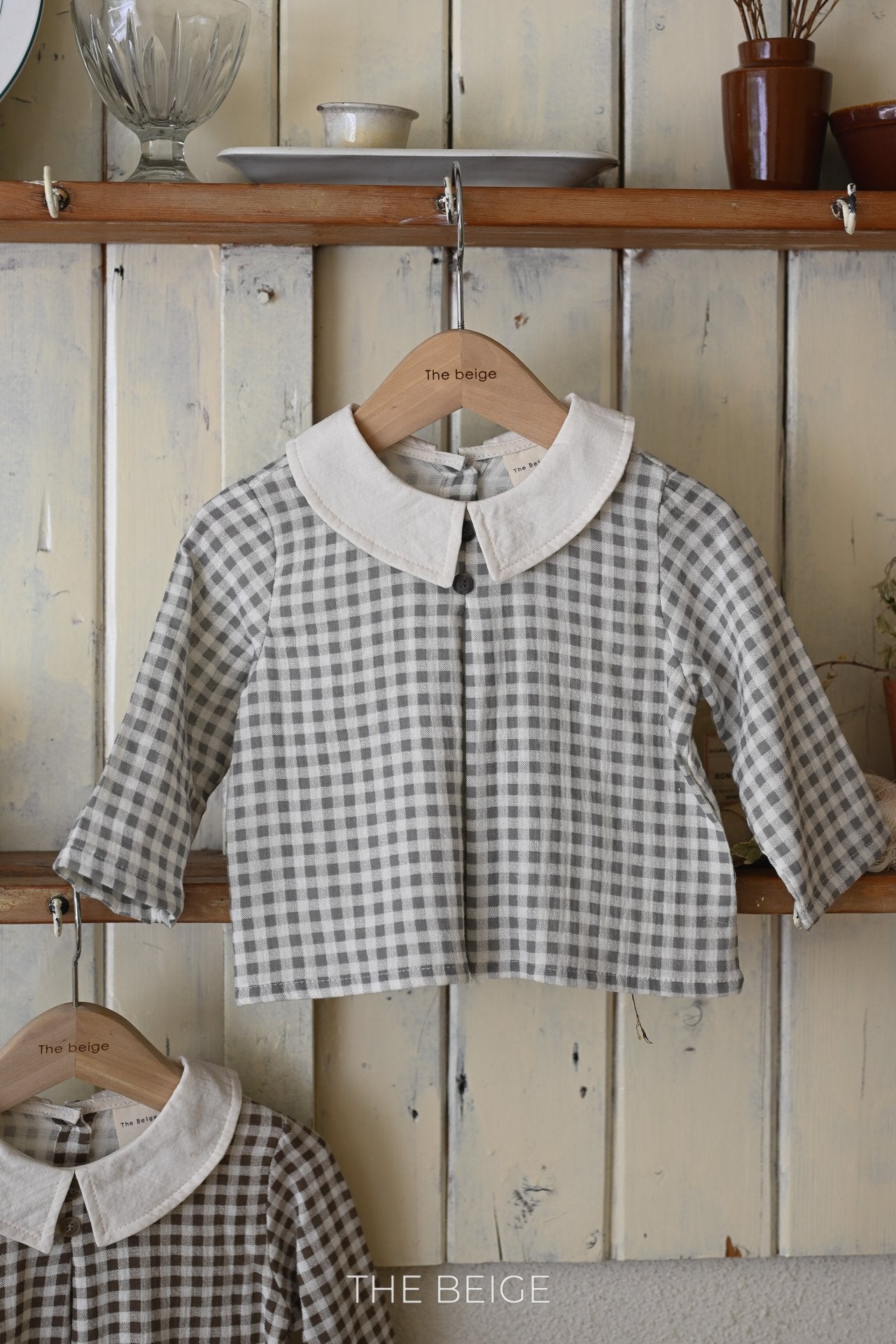 Petit Collar Gingham Shirt