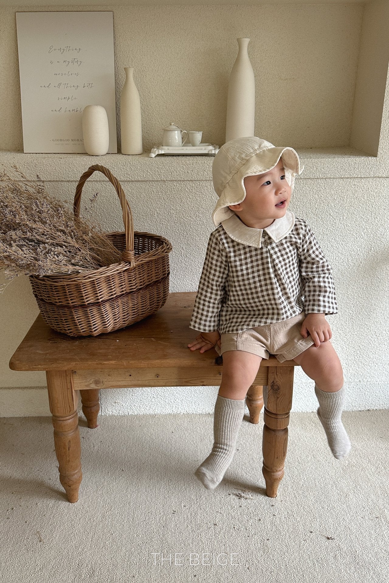 Petit Collar Gingham Shirt