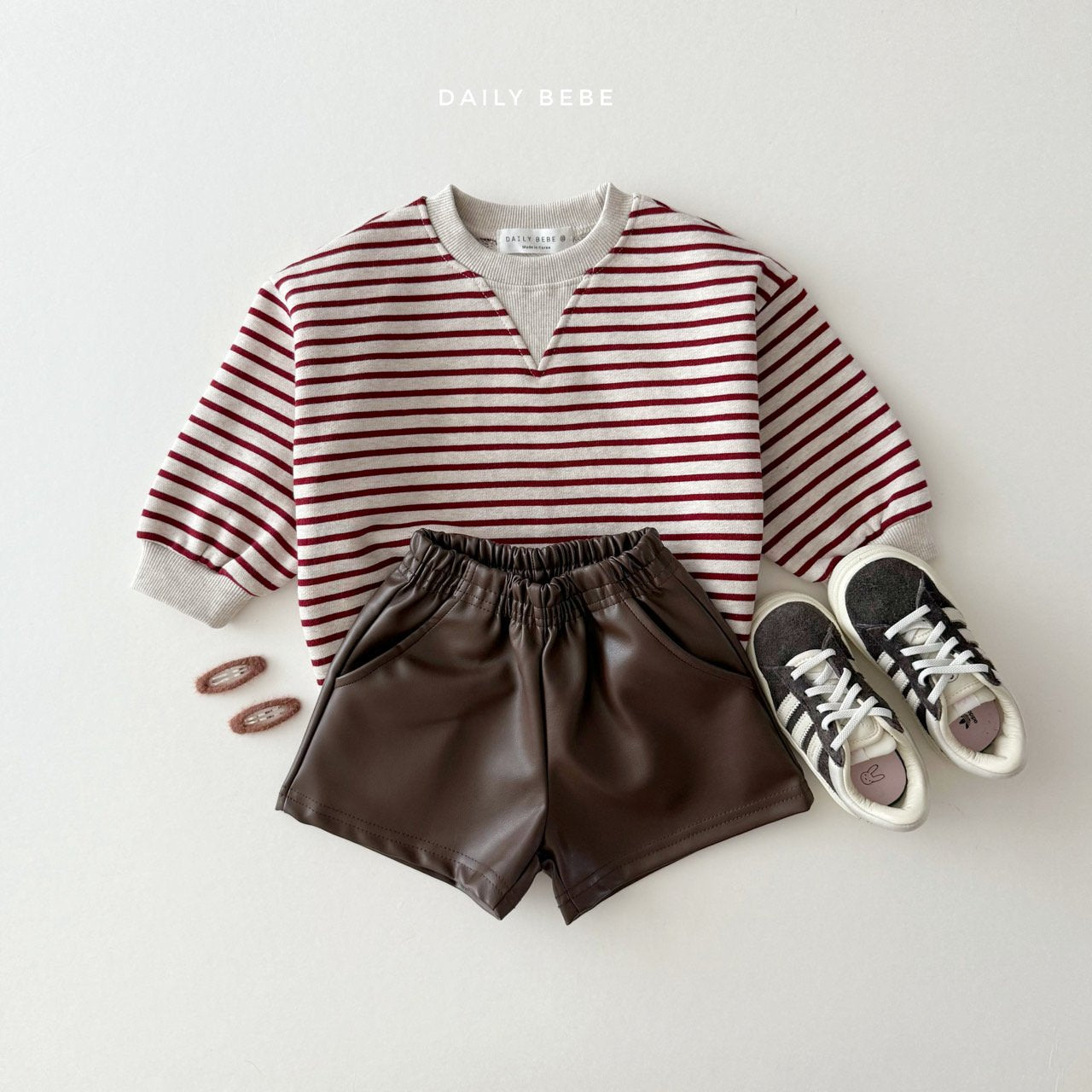 Striped Triangle Patch Sweatshirt