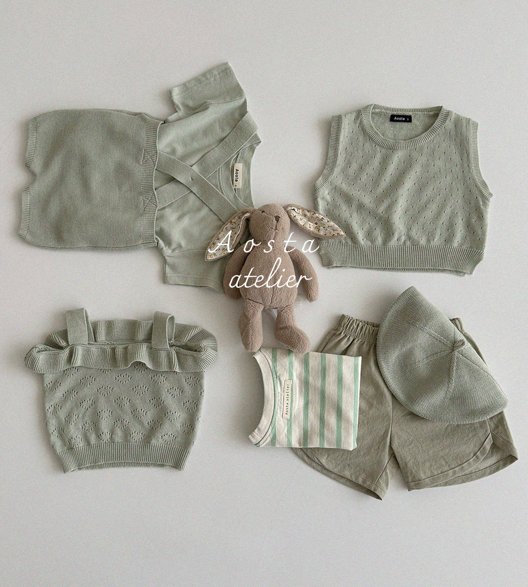 Spring Knit Ruffle Blouse
