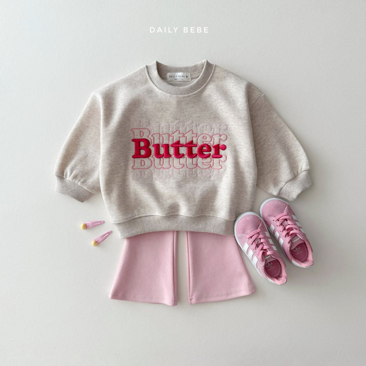 Butter Embroidered Sweatshir
