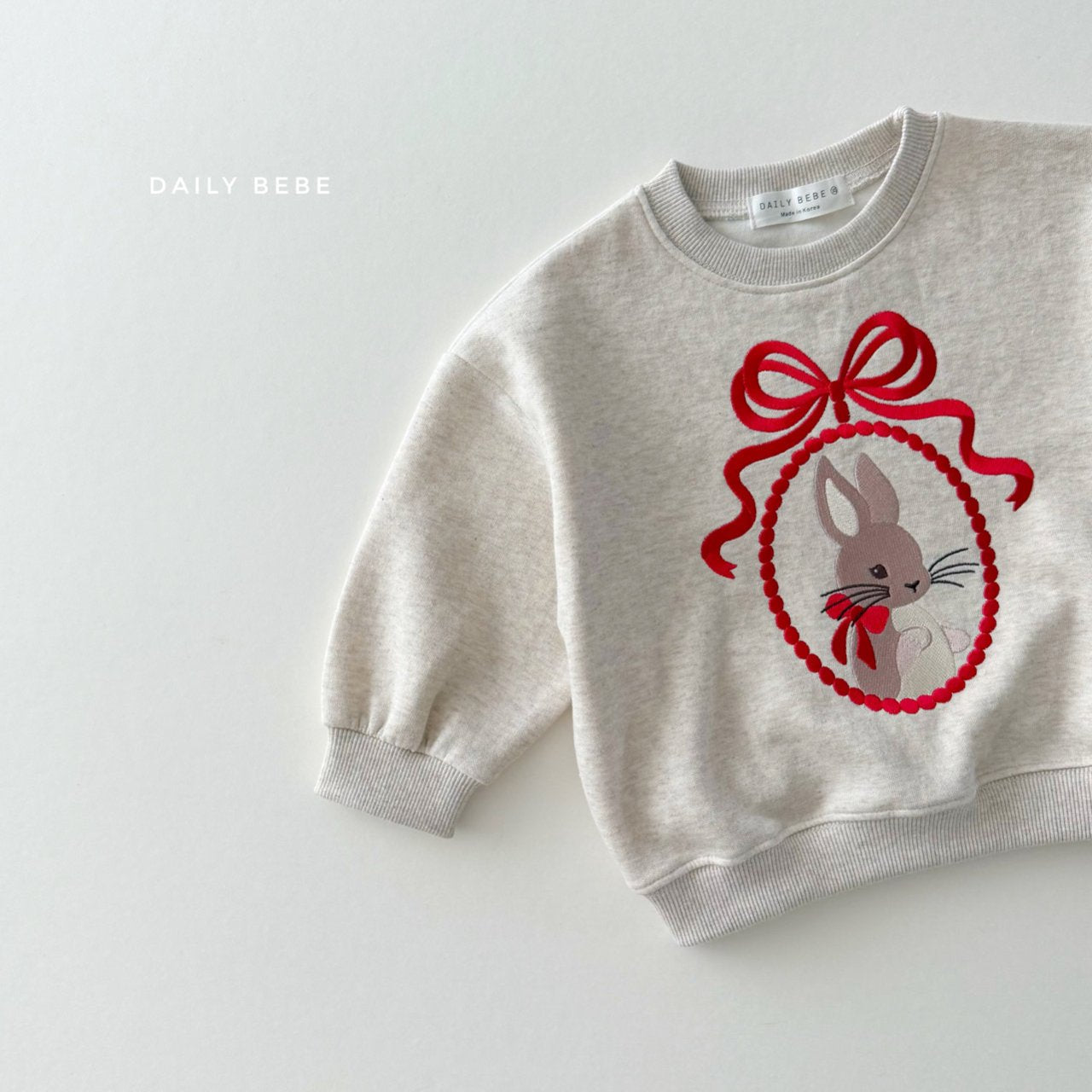 Bunny Embroidered Sweatshirt