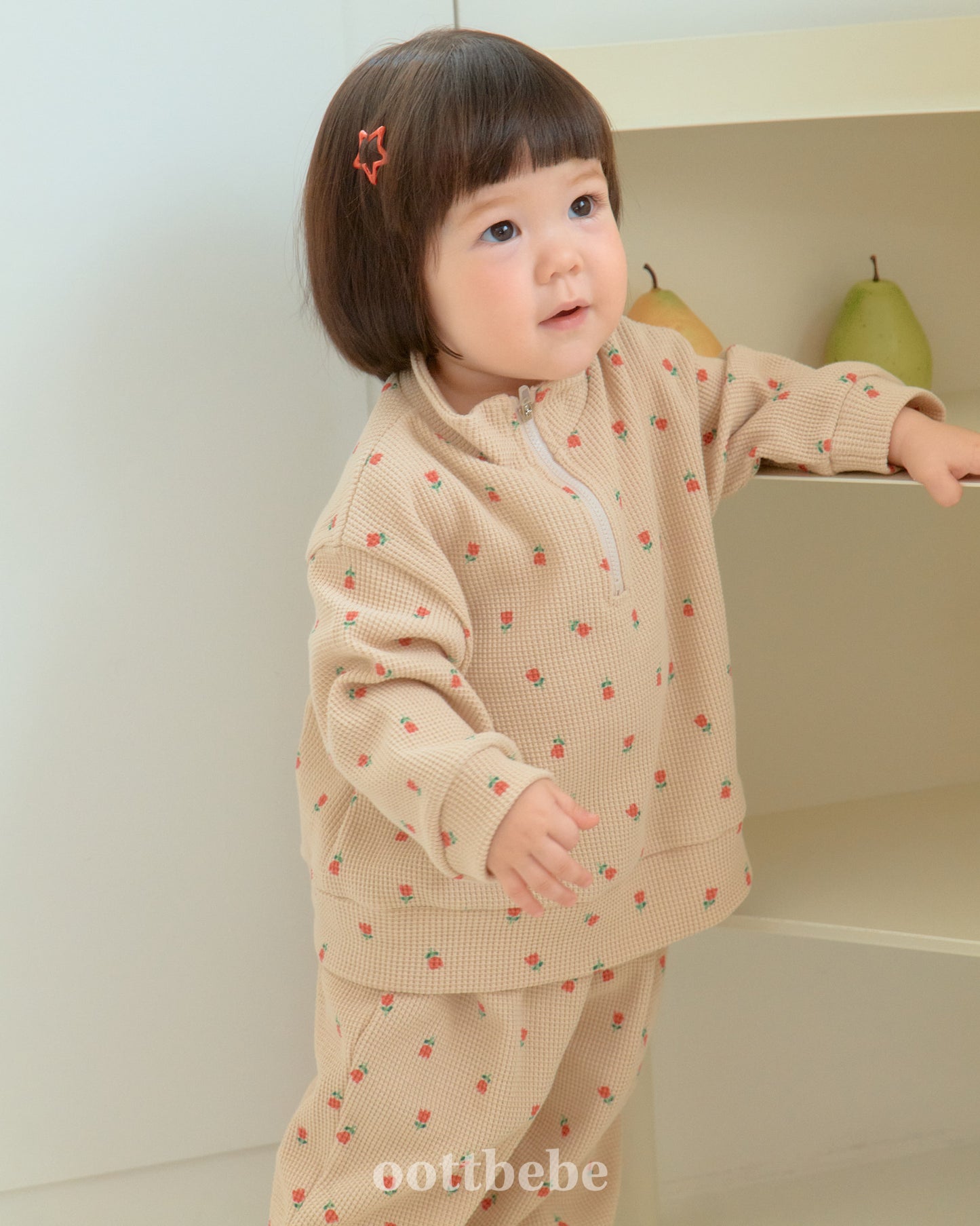Sweet Waffle Anorak Set (Top & Bottom)
