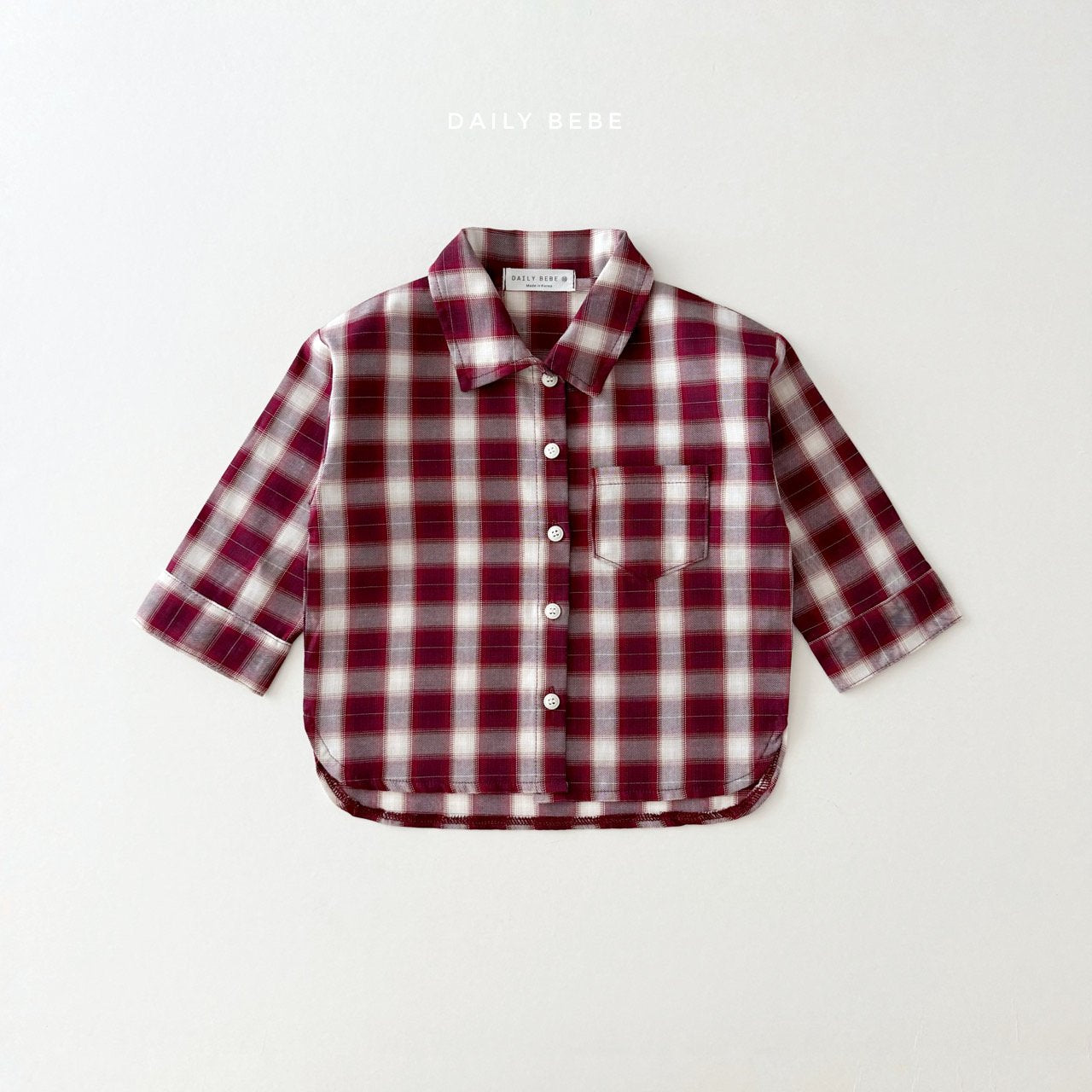 Fall Plaid Button-Up Shirt