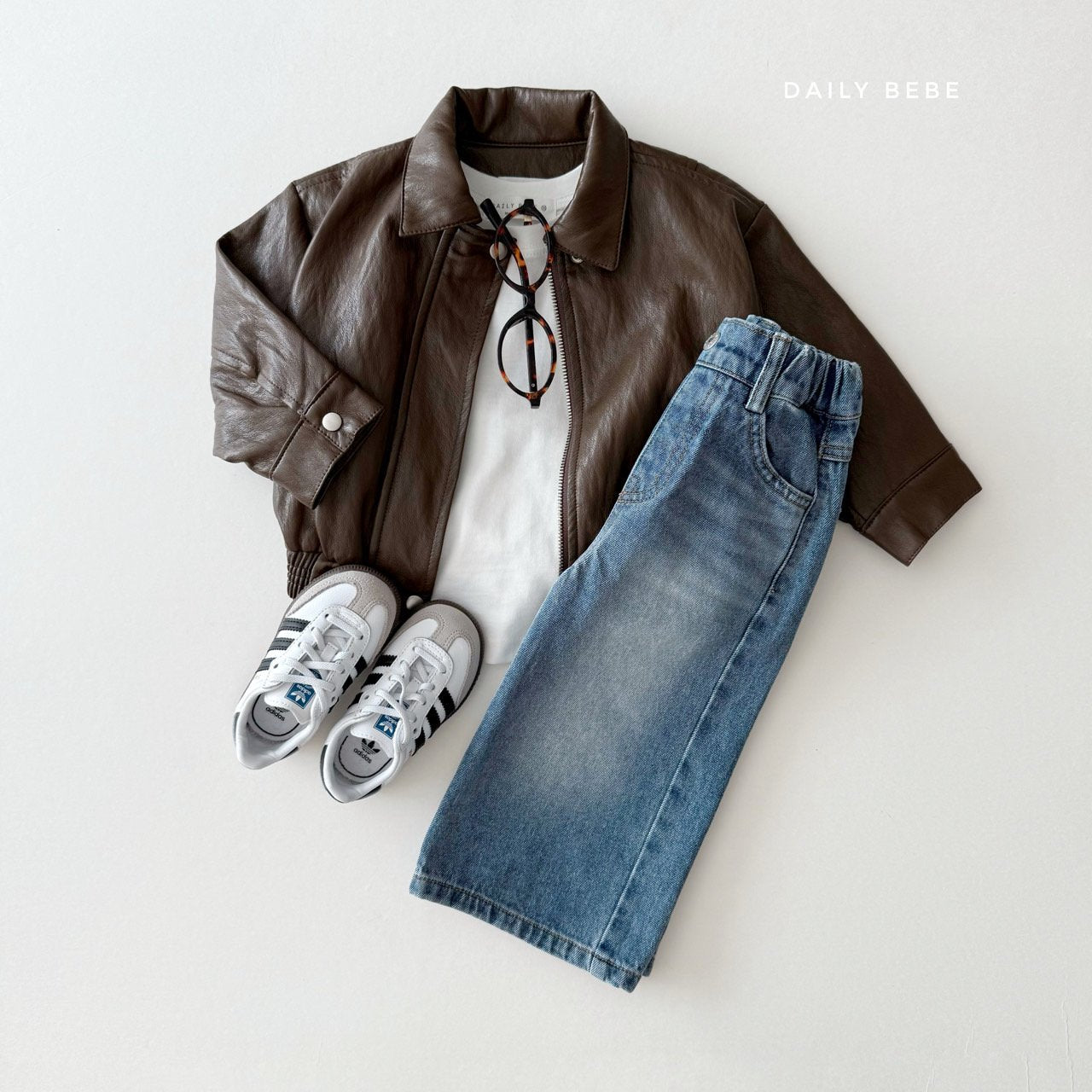 Faux Leather Bomber Jacket