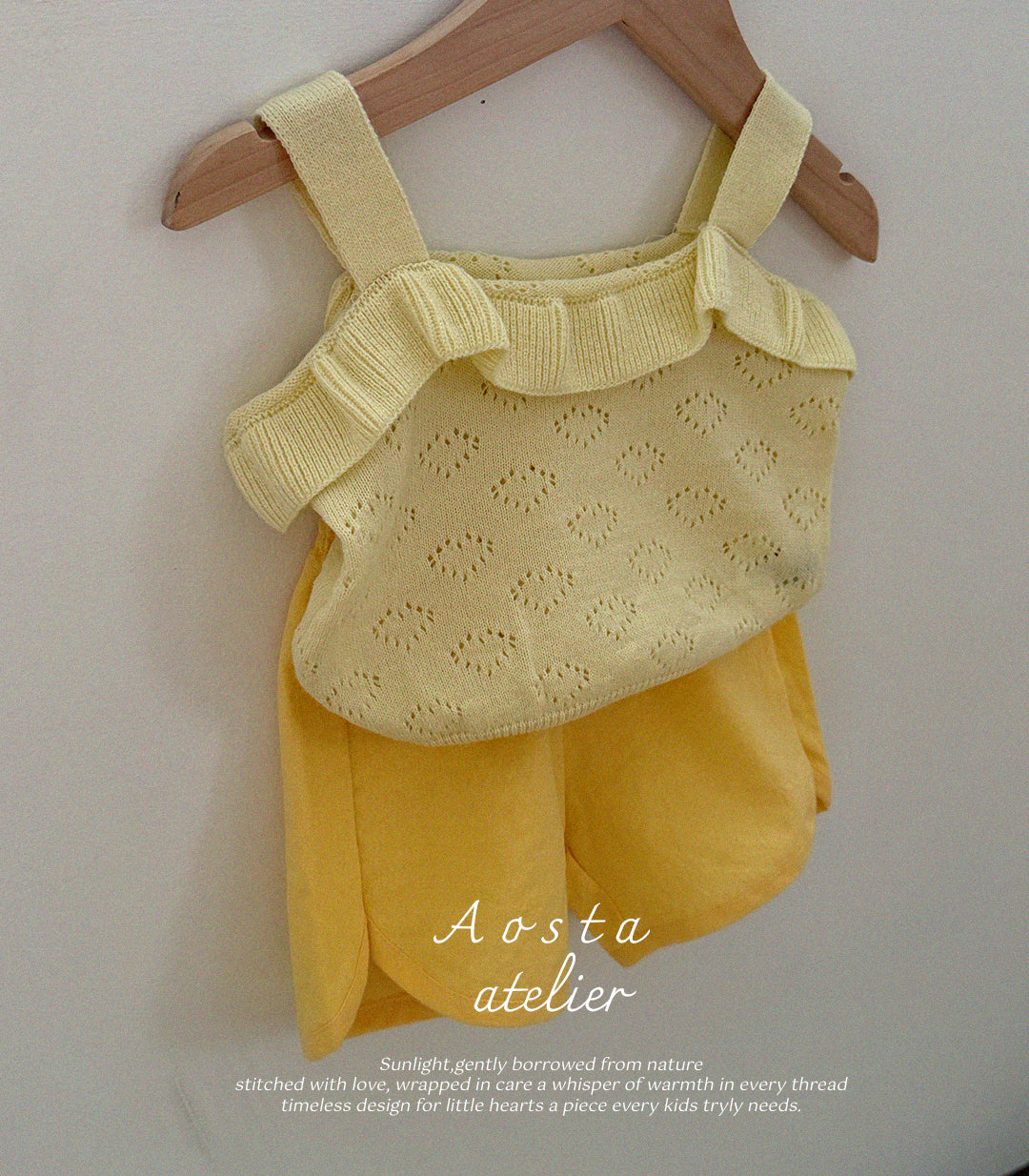 Spring Knit Ruffle Blouse