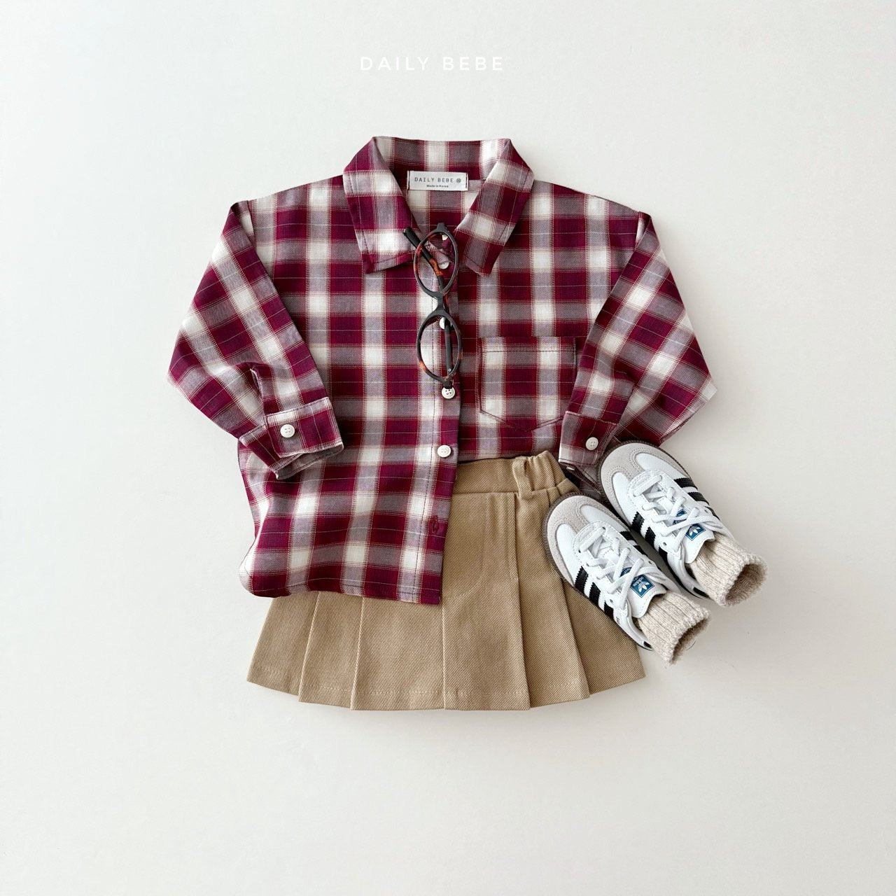 Fall Plaid Button-Up Shirt