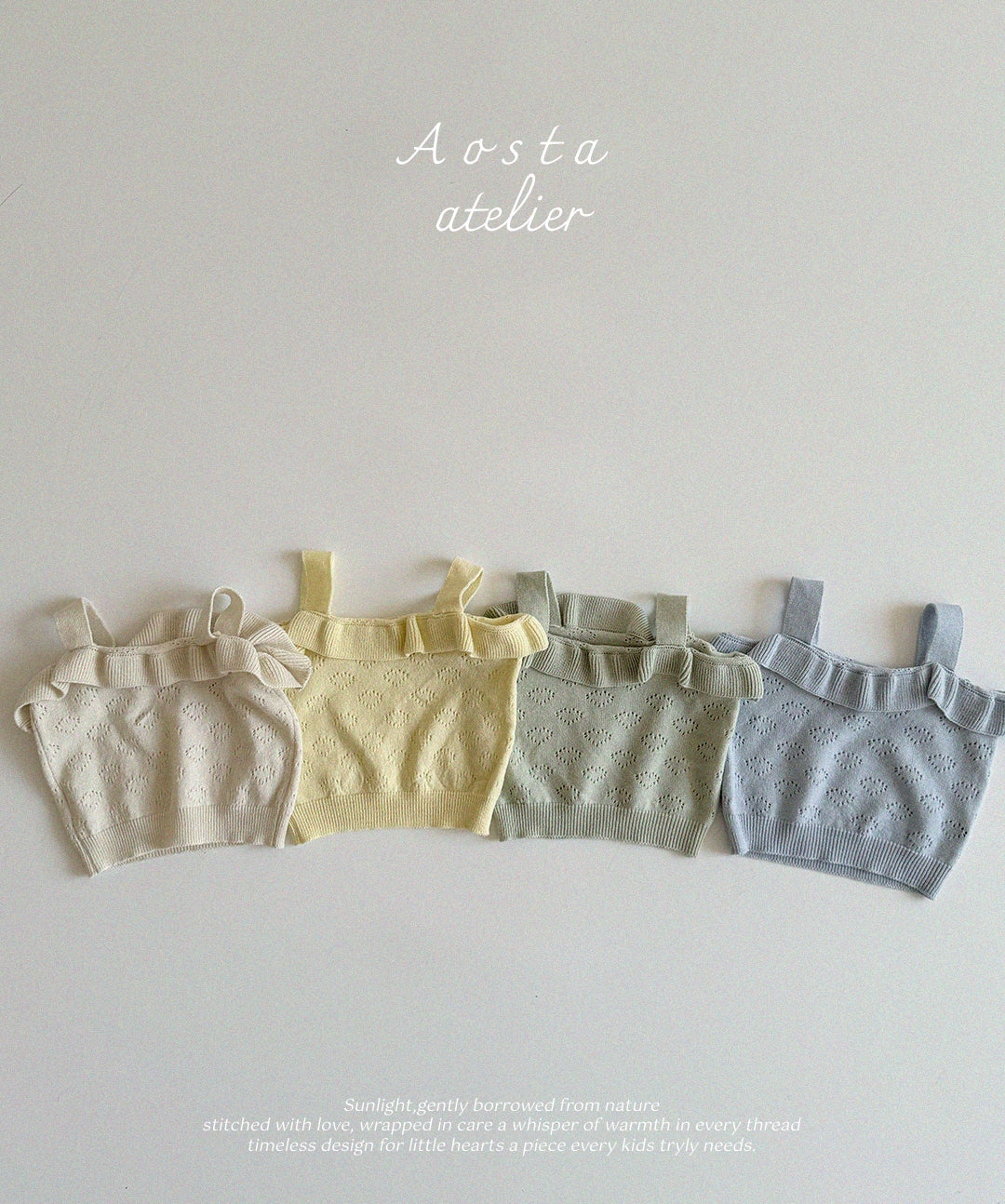 Spring Knit Ruffle Blouse