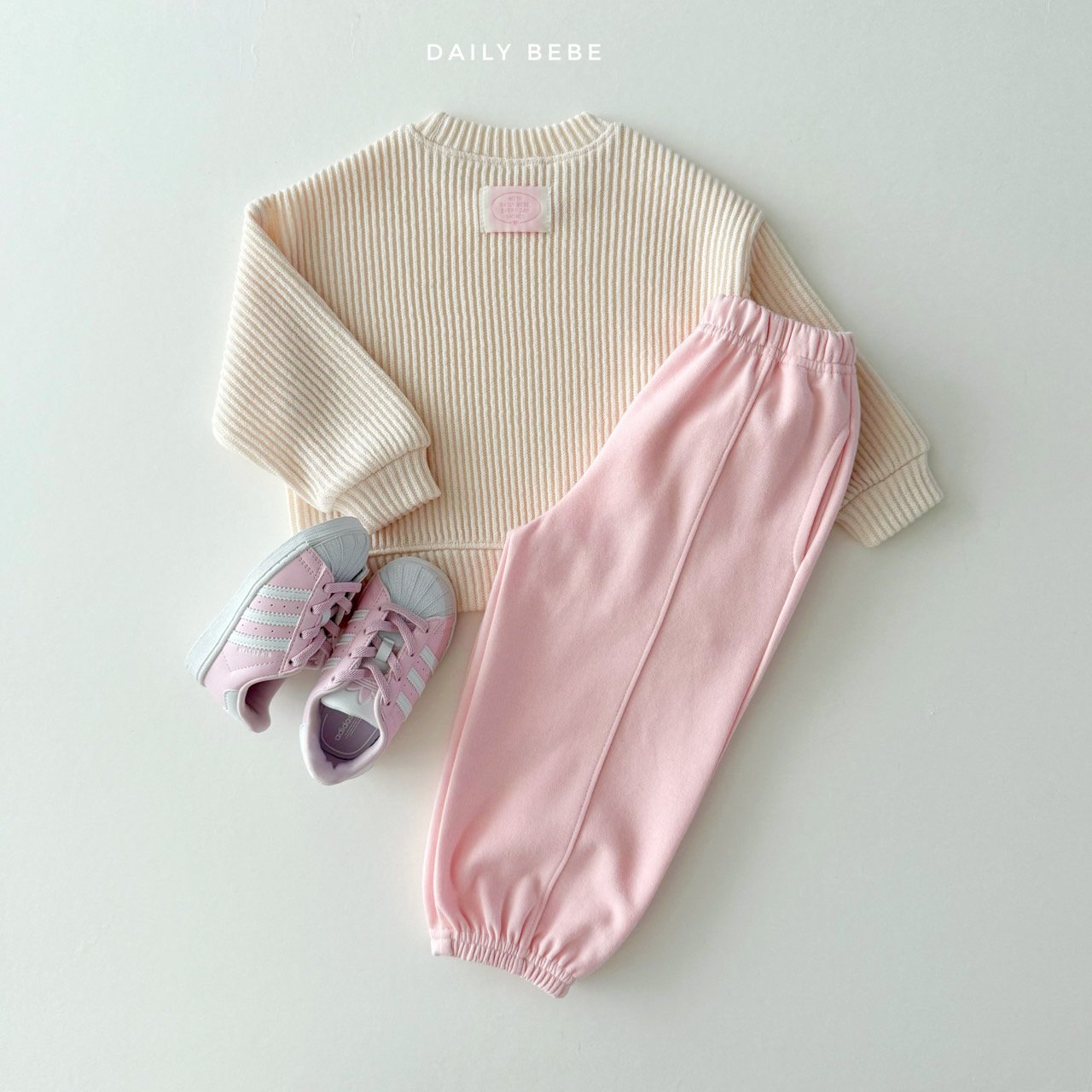 Ribbed Knit Sweatshirt