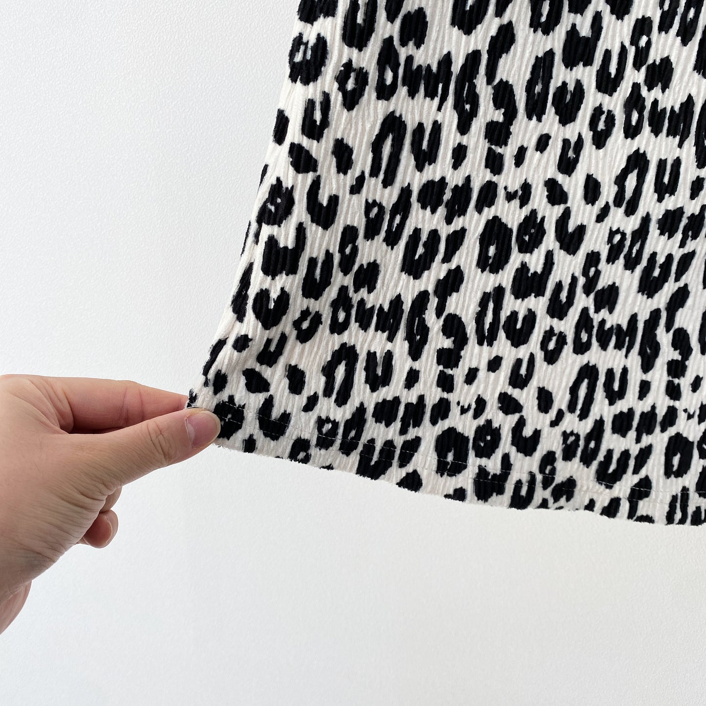 Mom Leopard Pleated Skirt (mommy & Me Matching Outfit)
