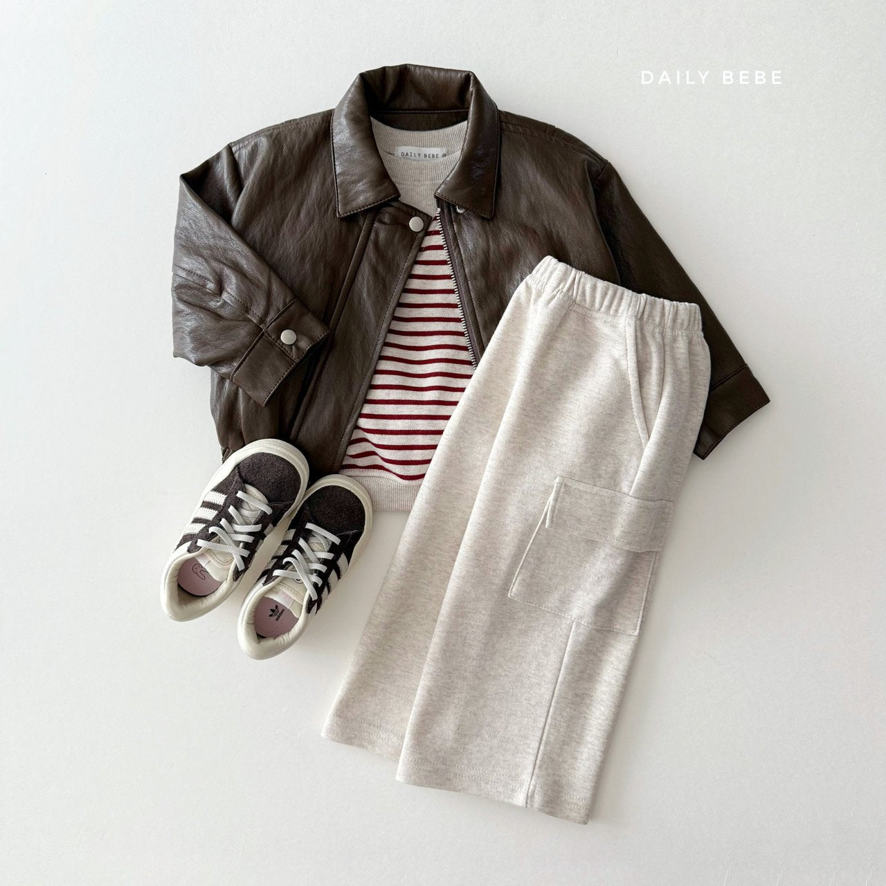 Faux Leather Bomber Jacket