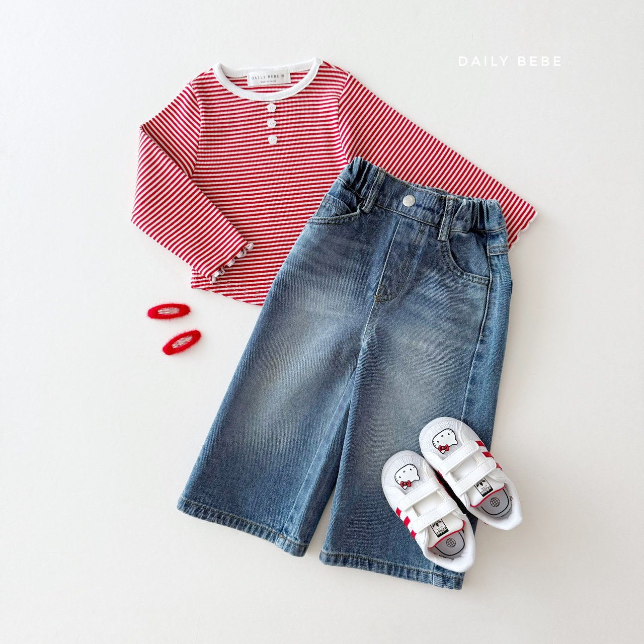 Striped Henley Tee