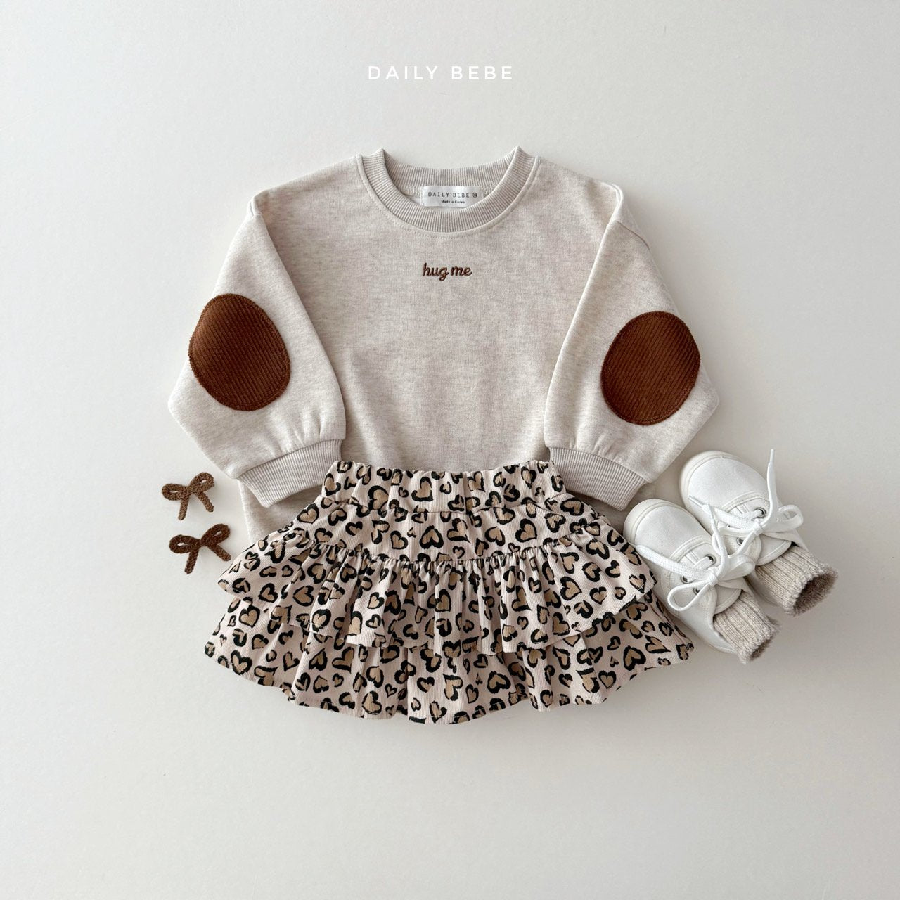 Hug Me Elbow Patch Sweatshirt