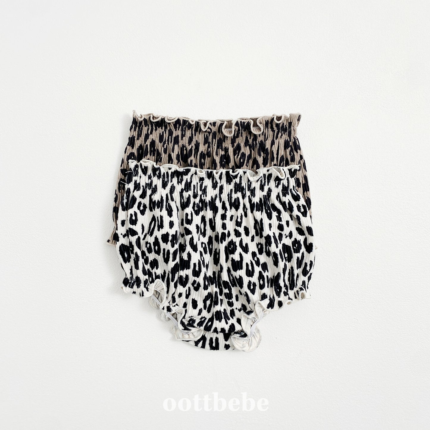 Baby Leopard Pleated Bloomer Set (Sibling Matching Outfit)
