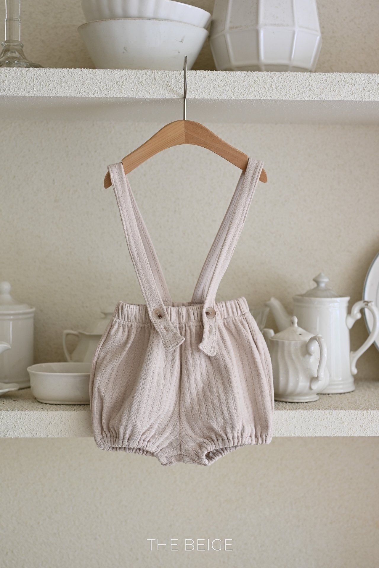 Ribbed Suspender Shorts