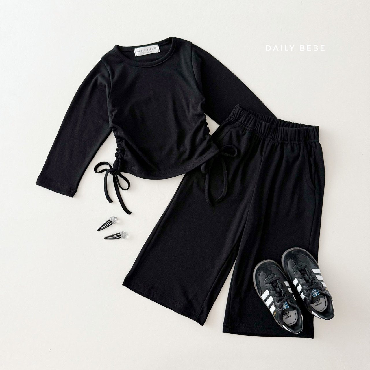Side Tie Ruched Top & Pants Set