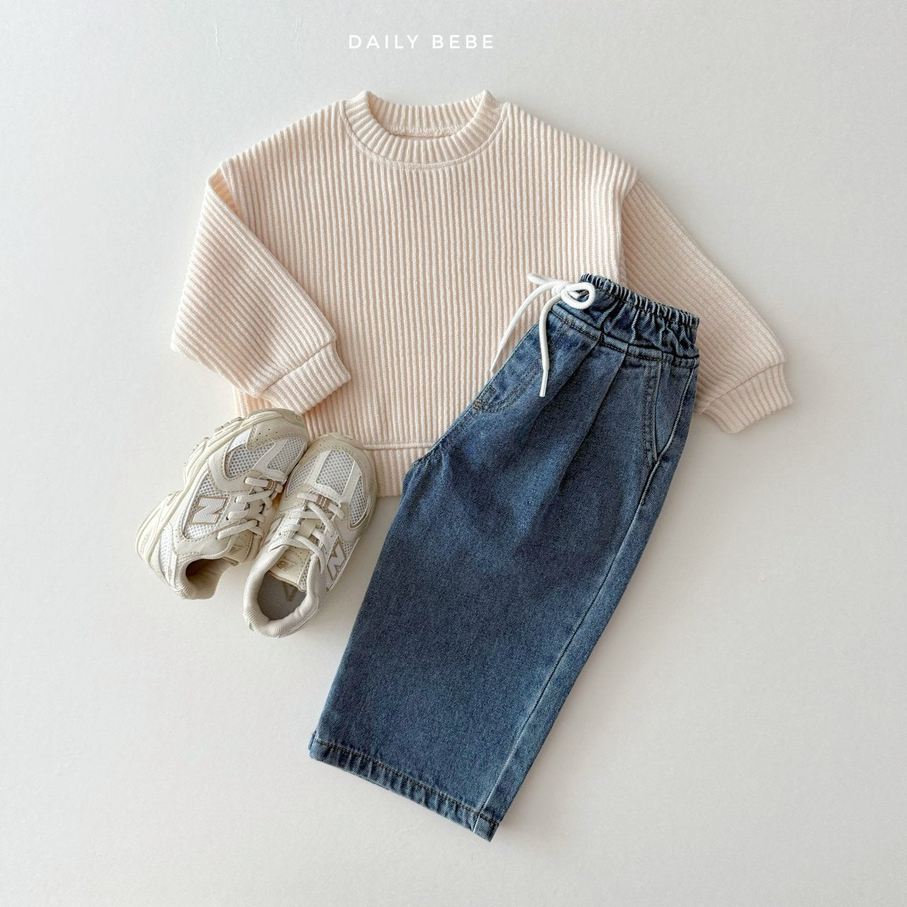 Ribbed Knit Sweatshirt