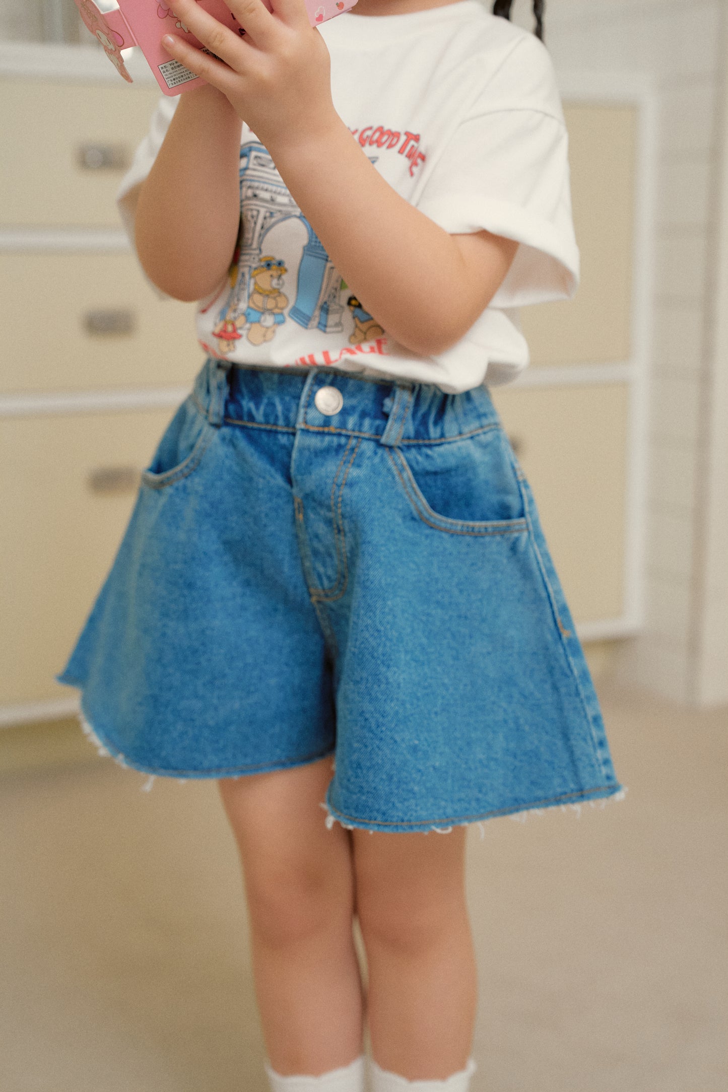 Flair Denim Shorts