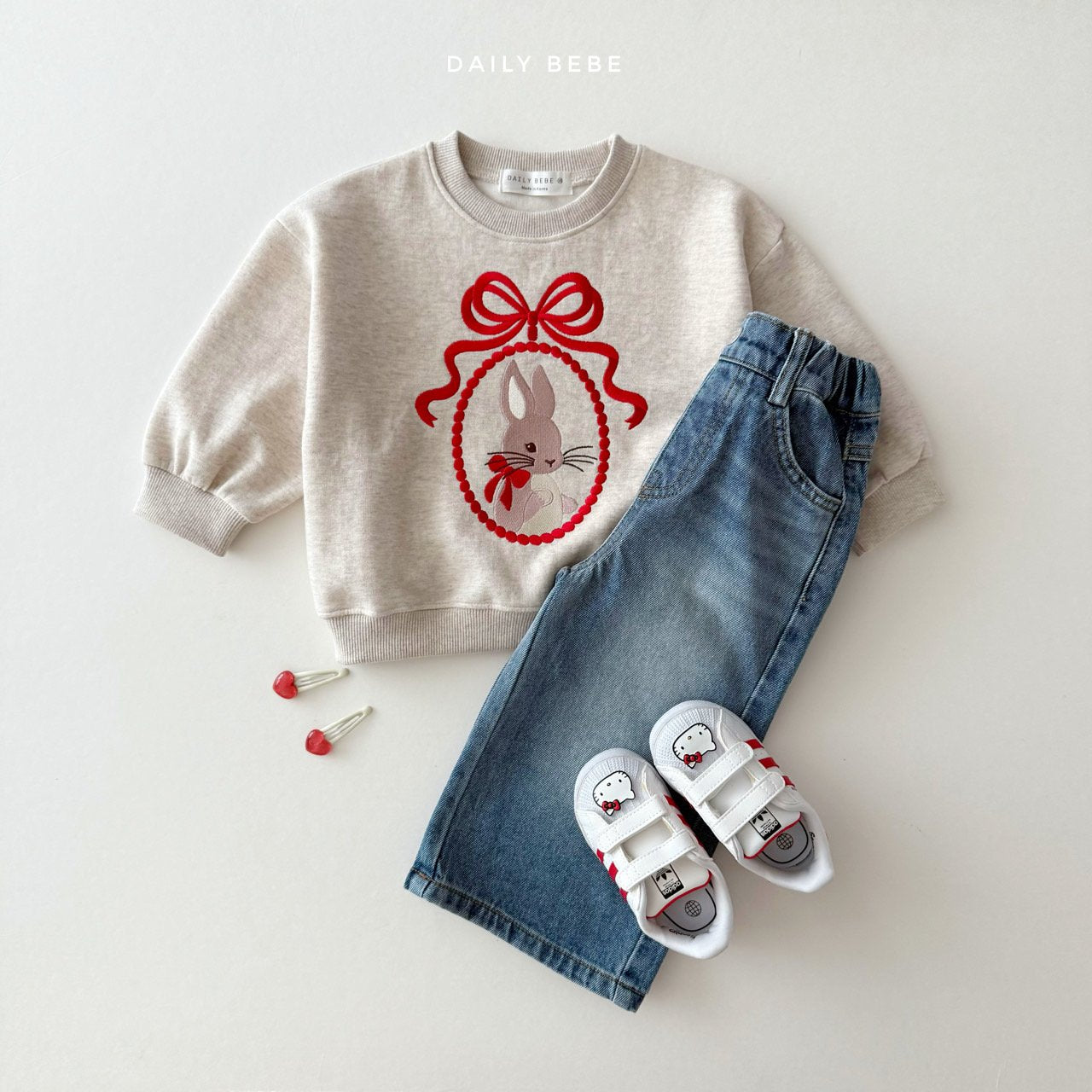 Bunny Embroidered Sweatshirt