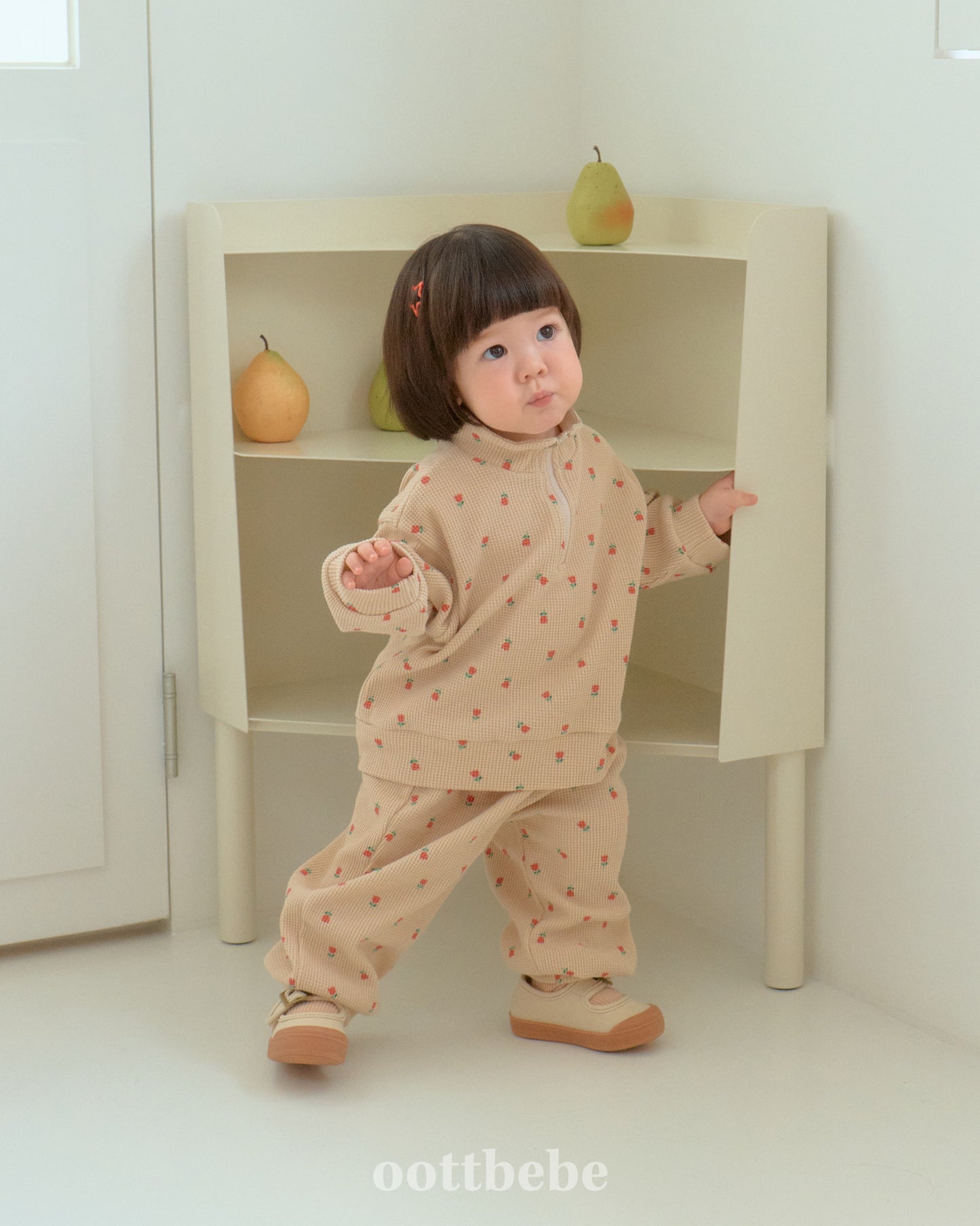 Sweet Waffle Anorak Set (Top & Bottom)