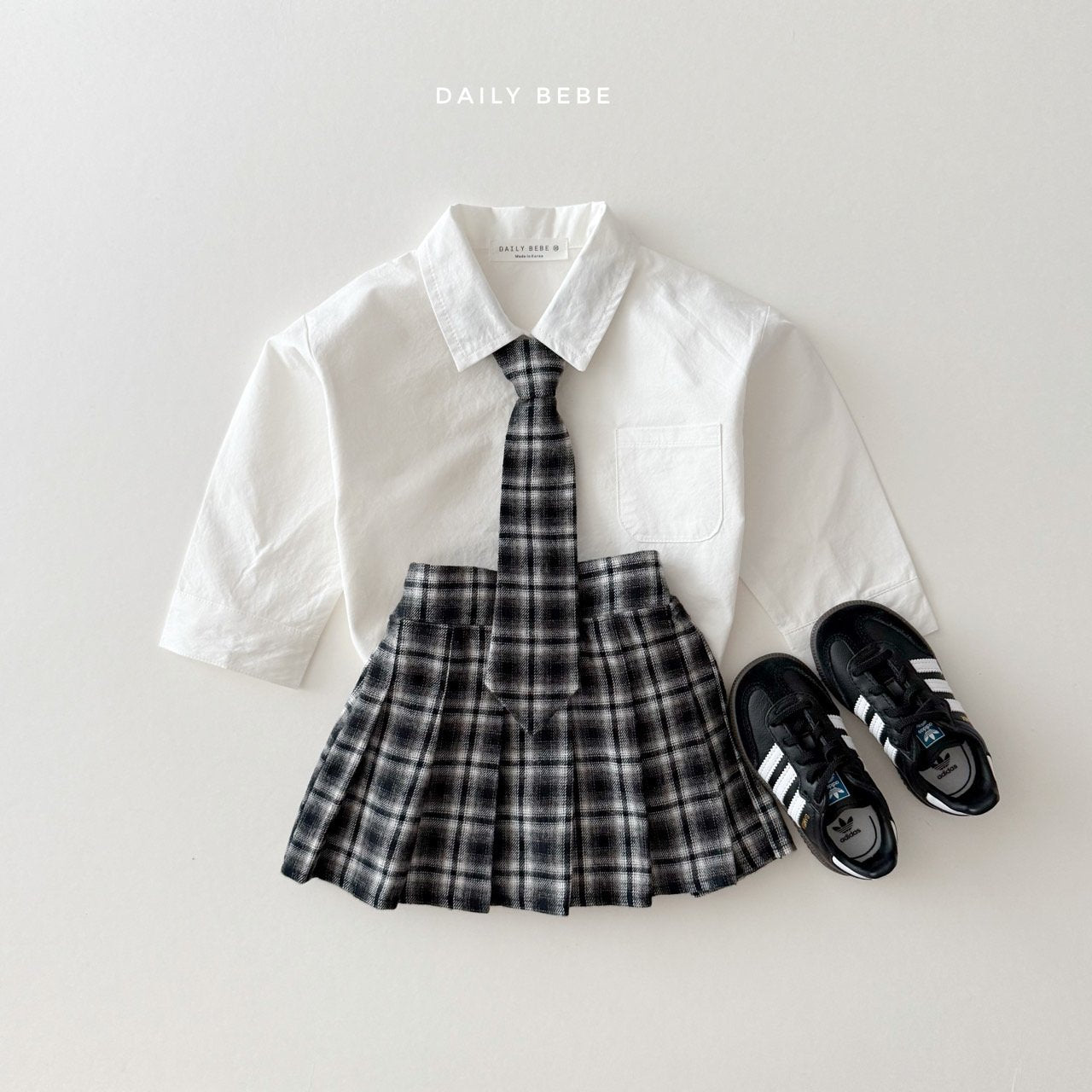 Plaid Pleated School