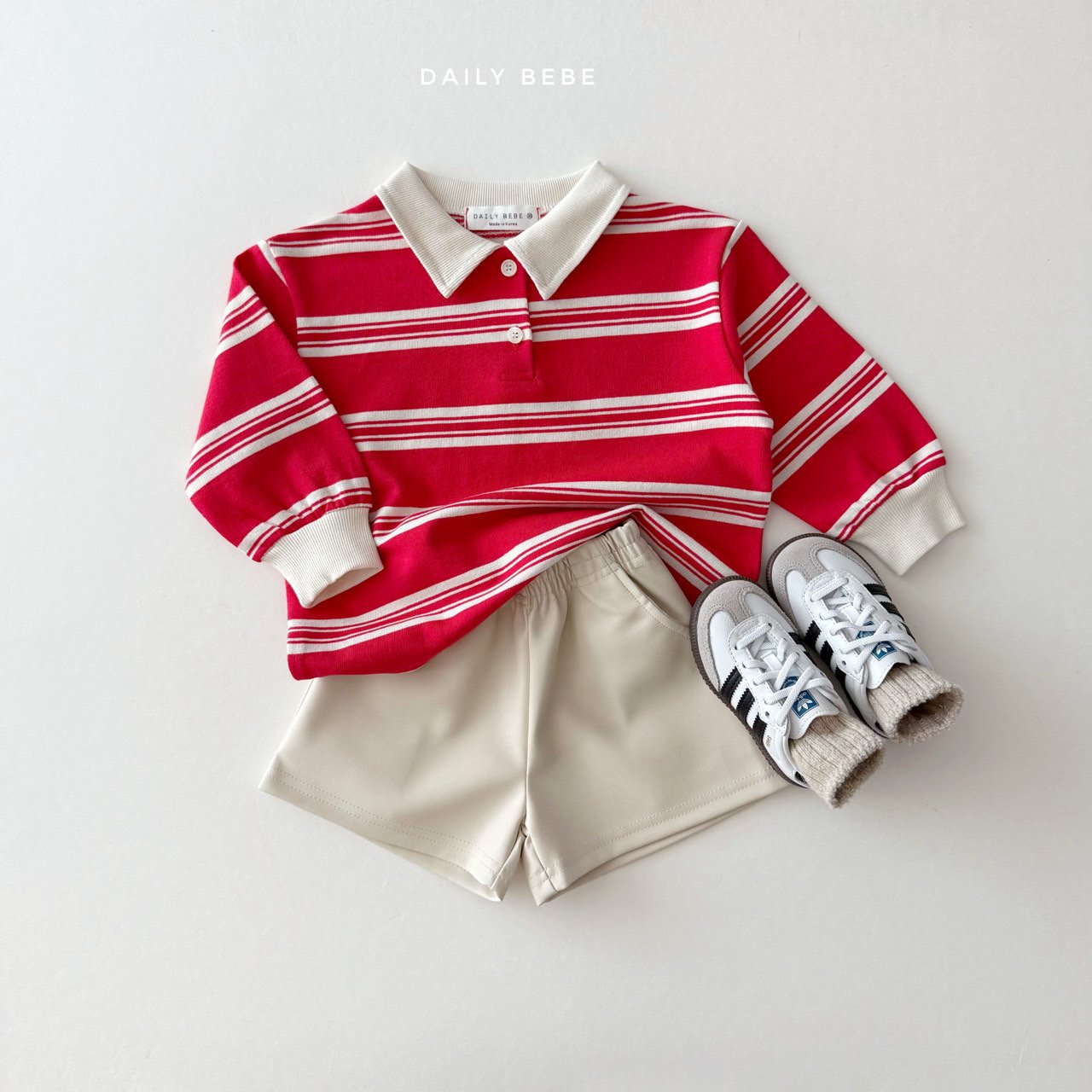 Striped Polo Tee