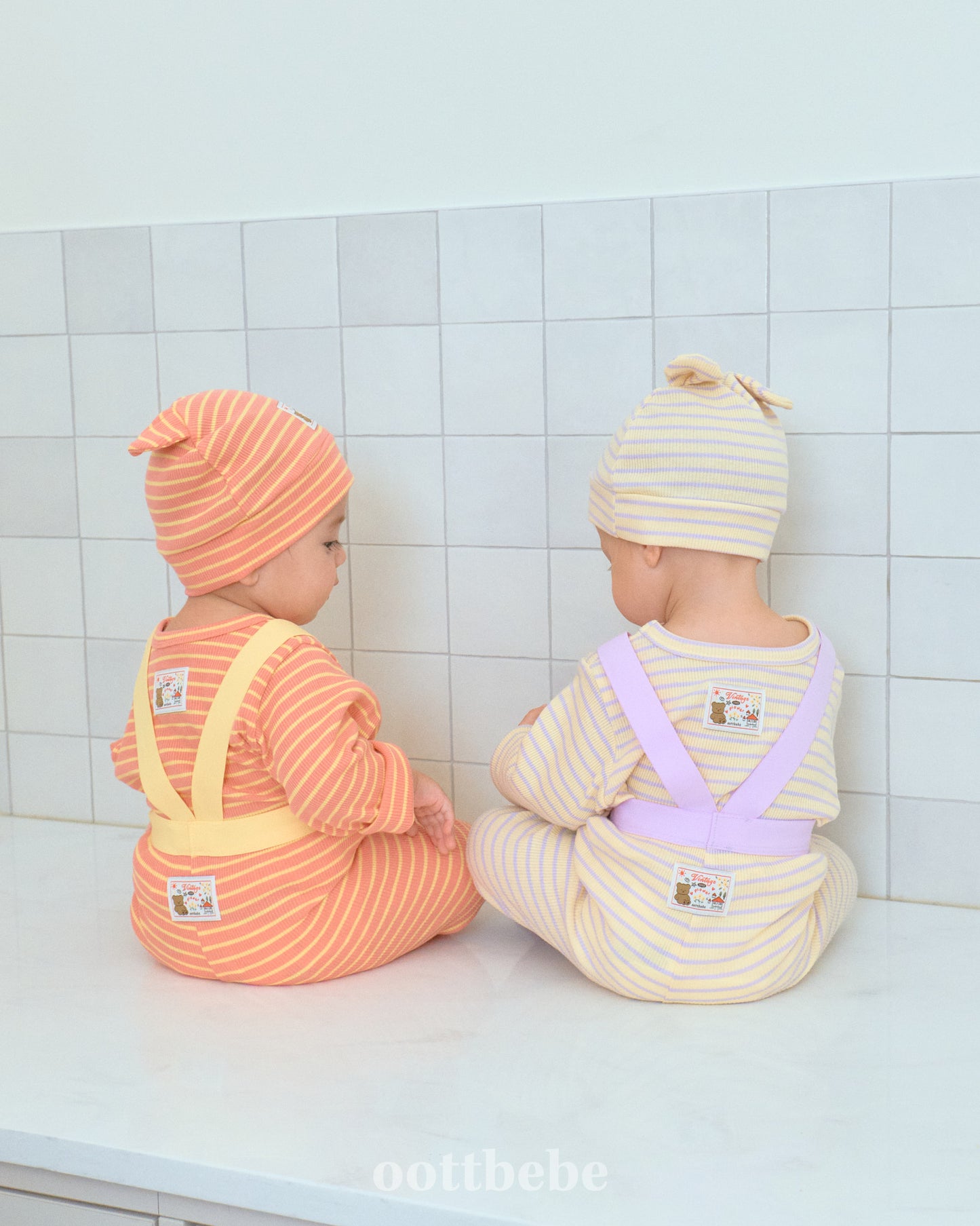 Baby Macaron Overall Set