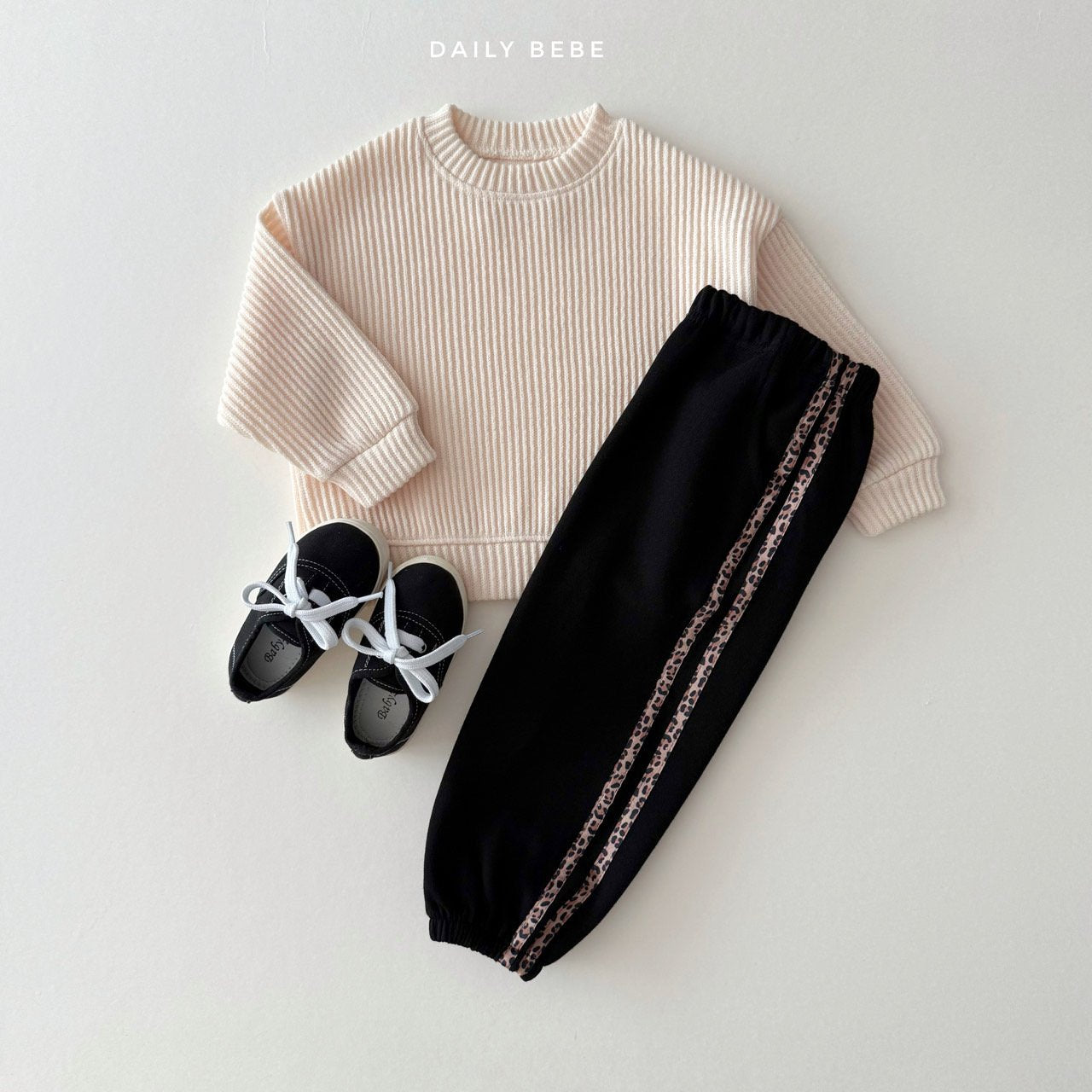 Ribbed Knit Sweatshirt