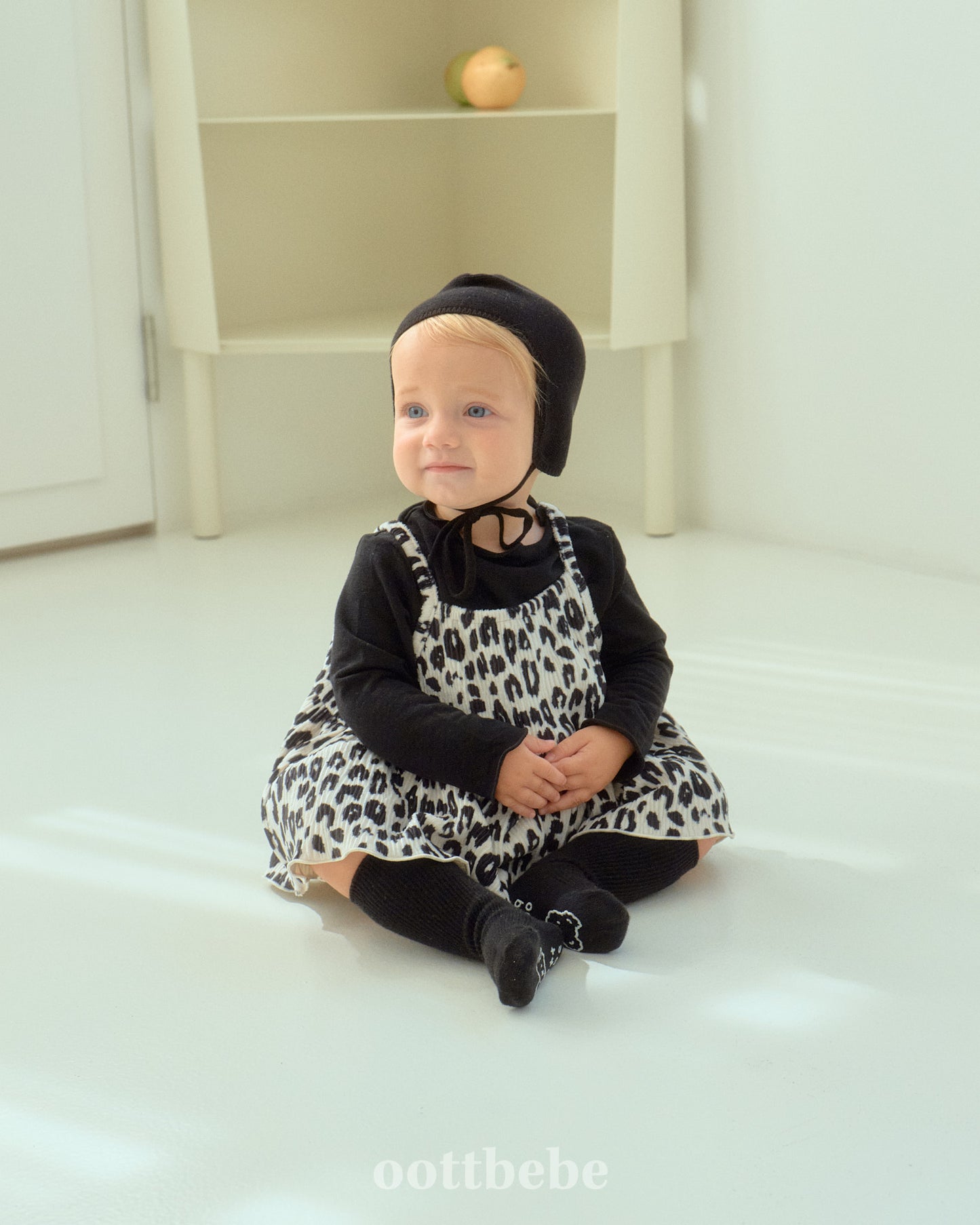 Baby Leopard Pleated Bloomer Set (Sibling Matching Outfit)