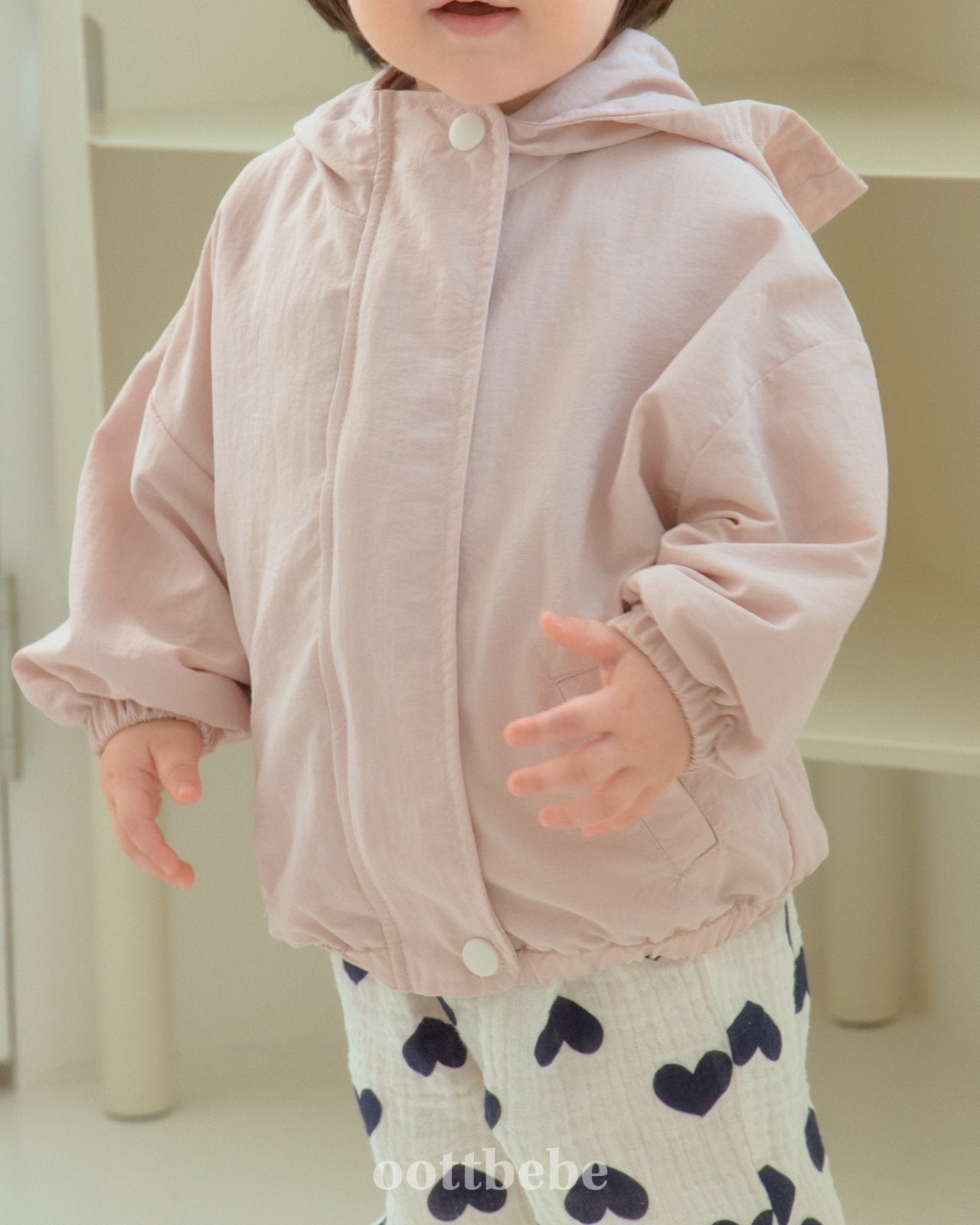 Marshmallow Hood Windbreaker