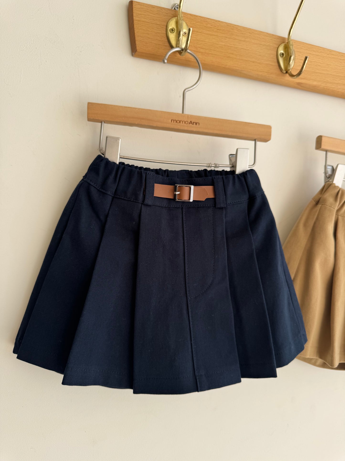 Belted Cotton Skirt