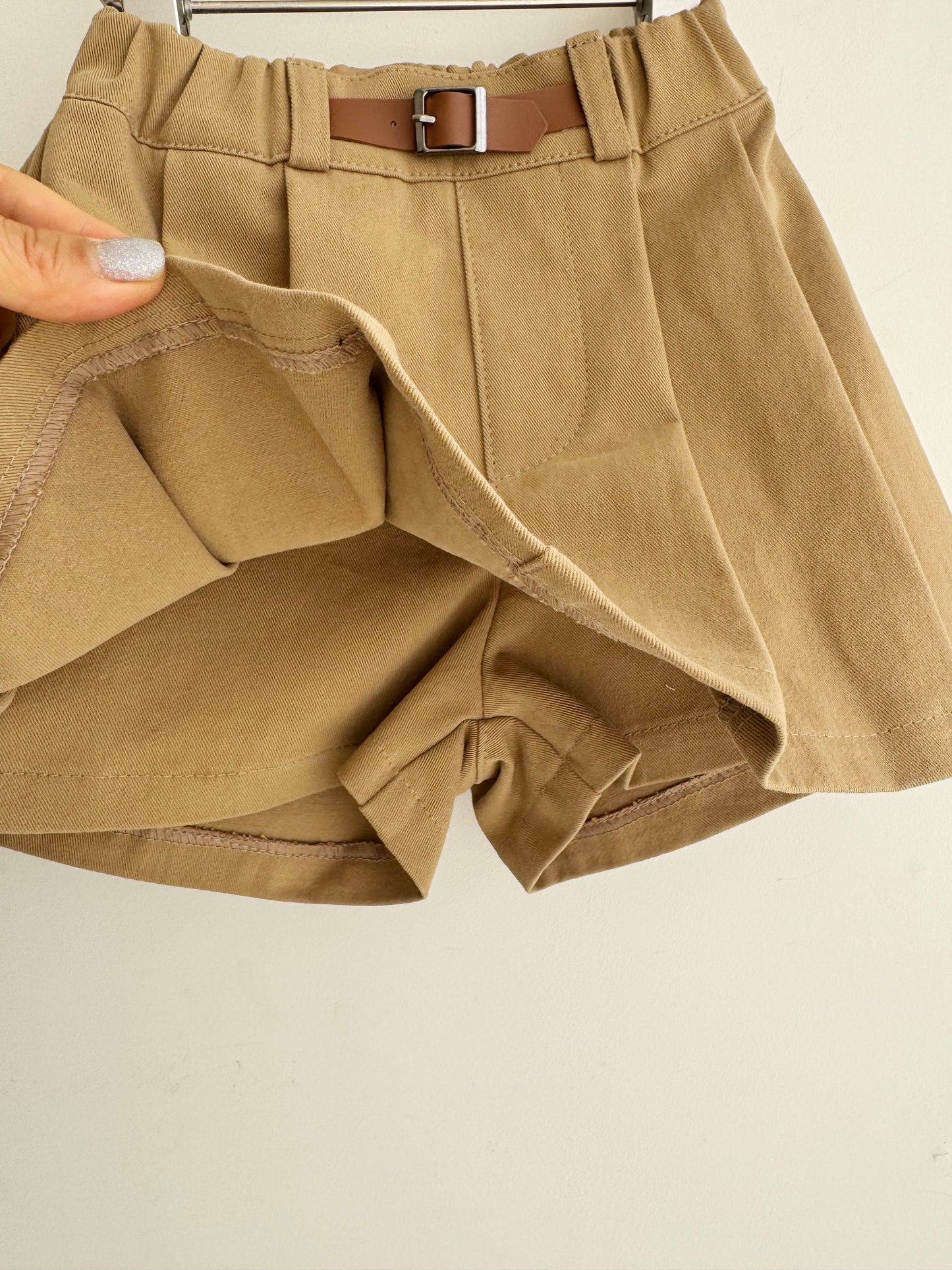 Belted Cotton Skirt