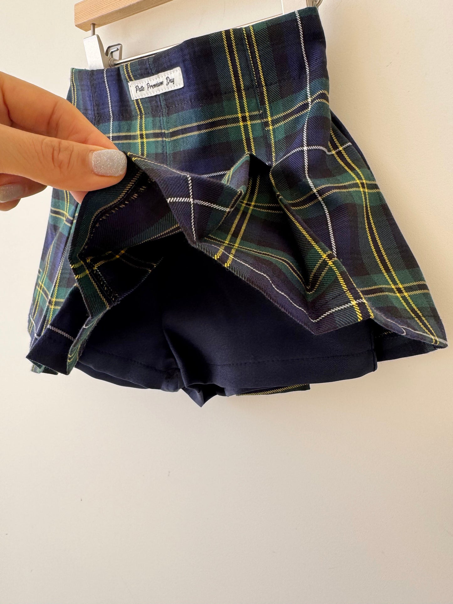 Plaid Pleated Skirt