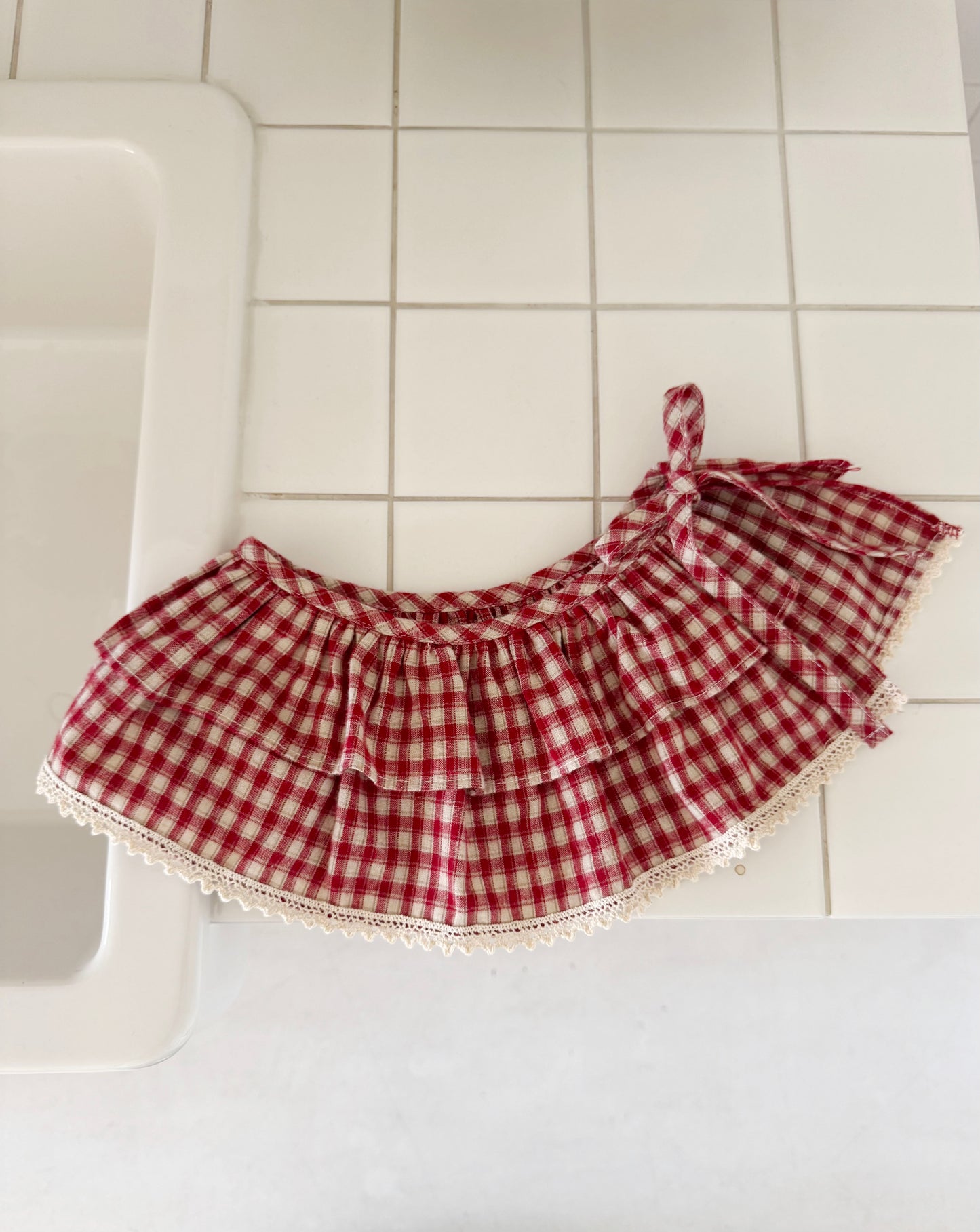 Vintage Plaid Apron