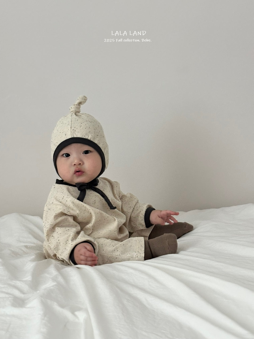 Trio Baby Romper and Bonnet Set
