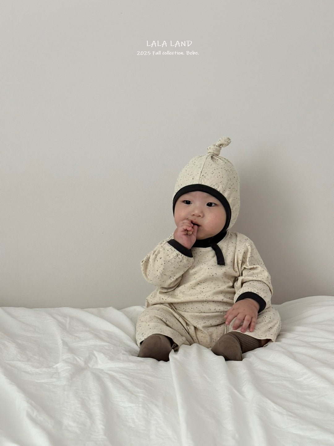 Trio Baby Romper and Bonnet Set