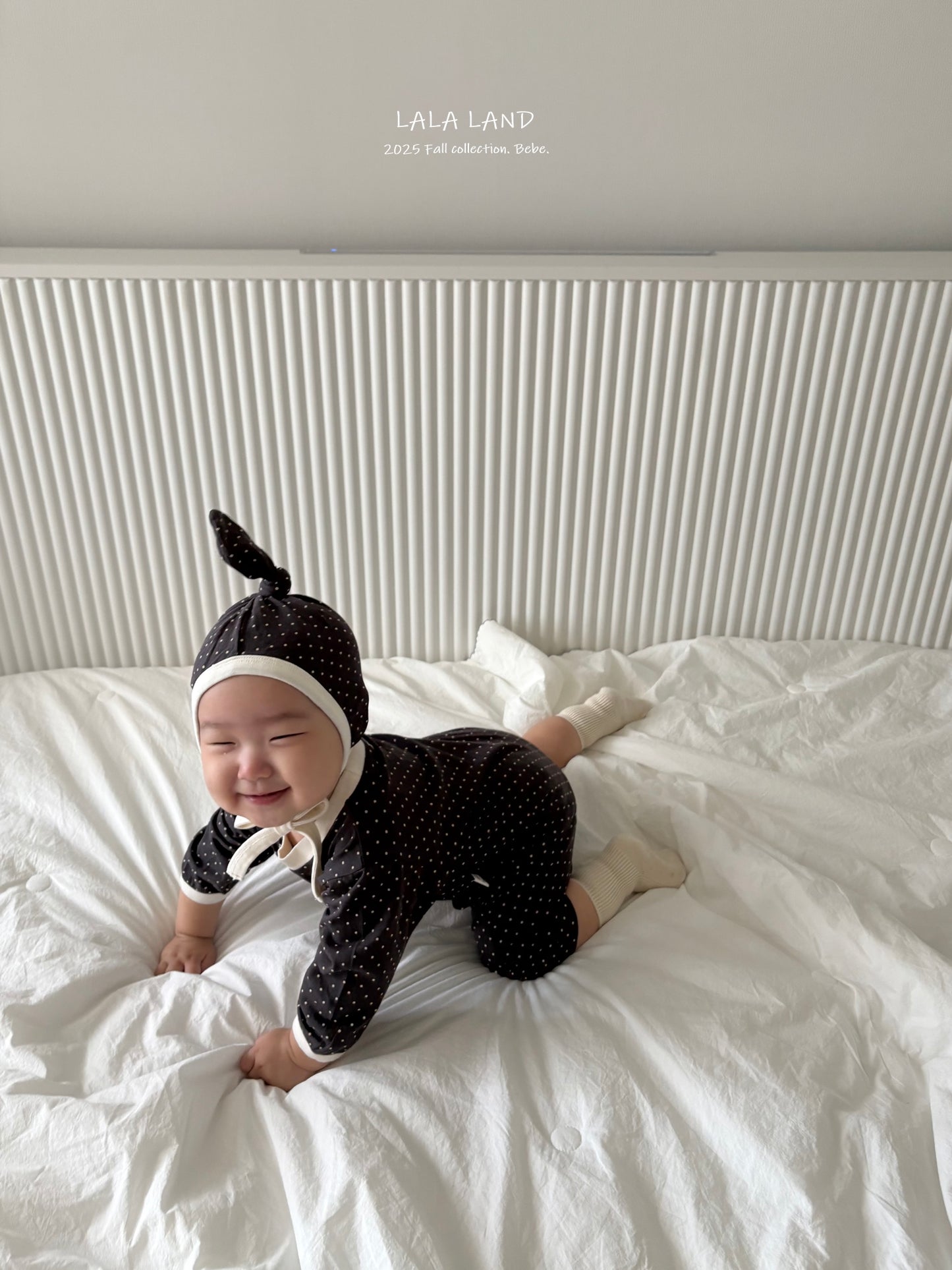 Trio Baby Romper and Bonnet Set