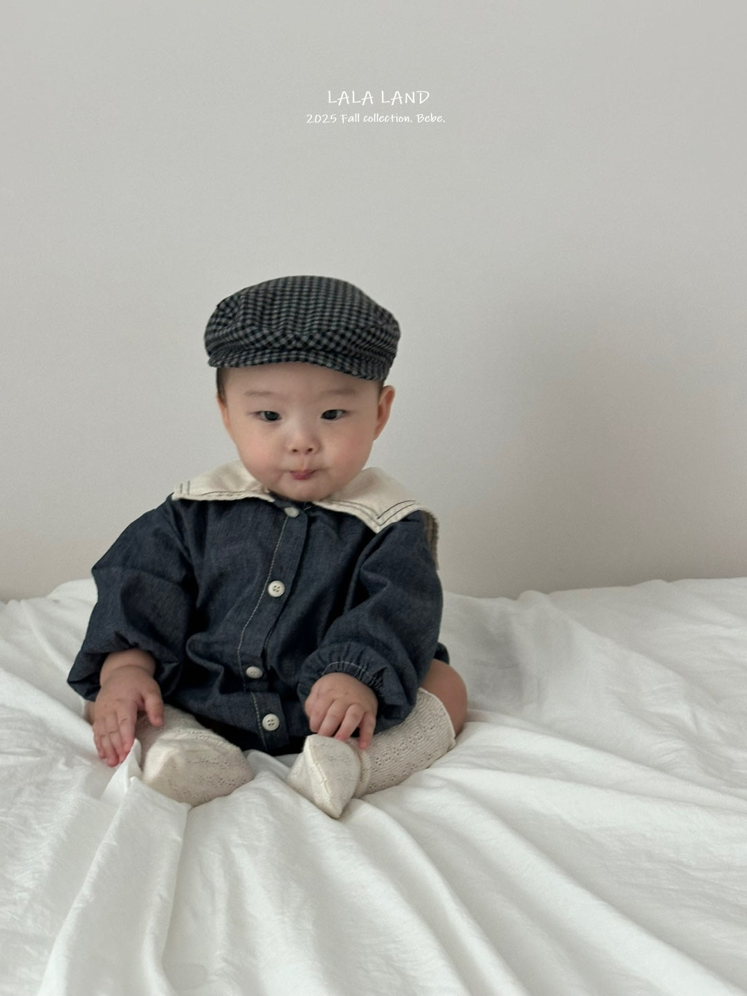 Bebe Gingham Flat Cap