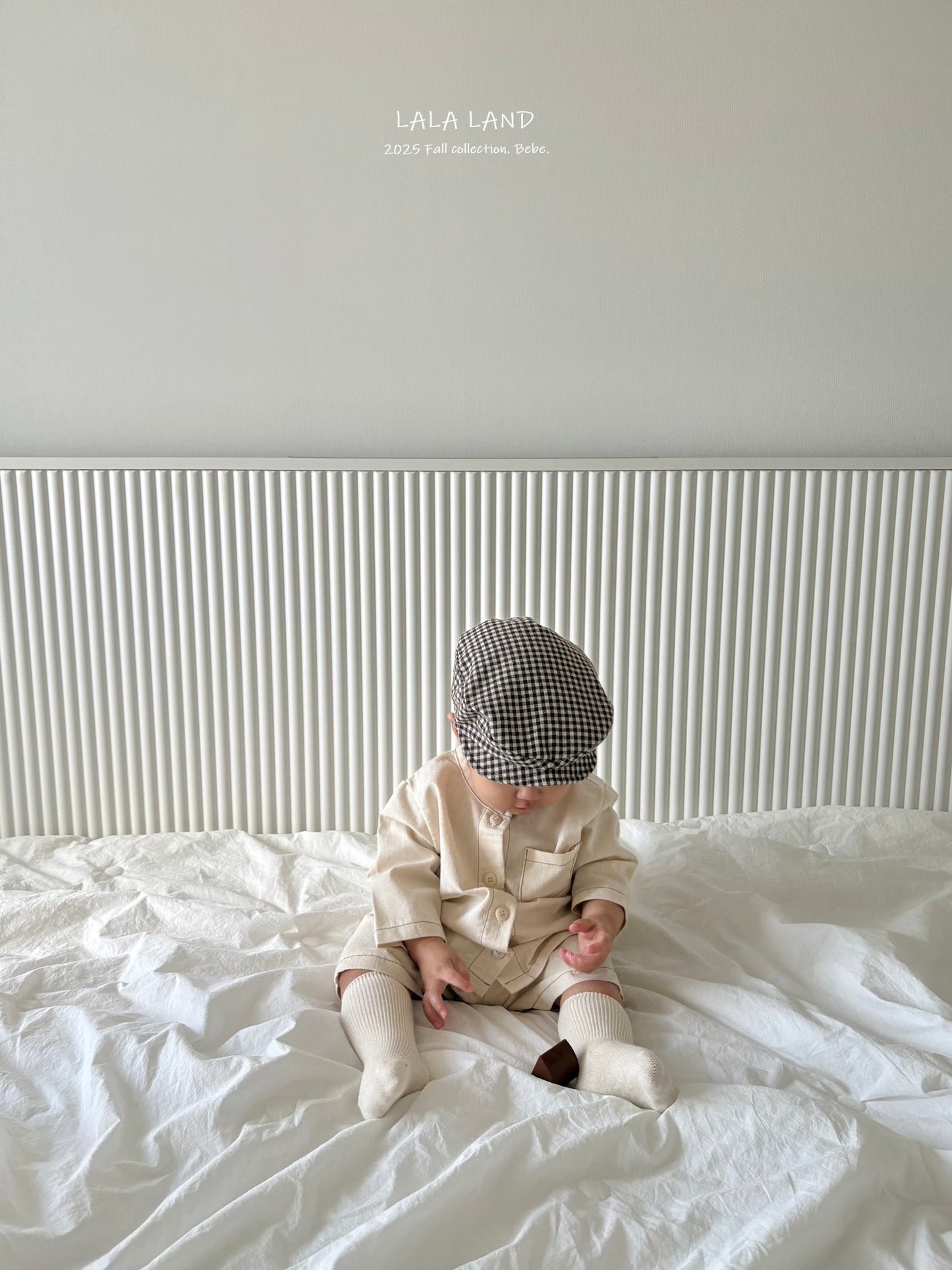 Bebe Gingham Flat Cap