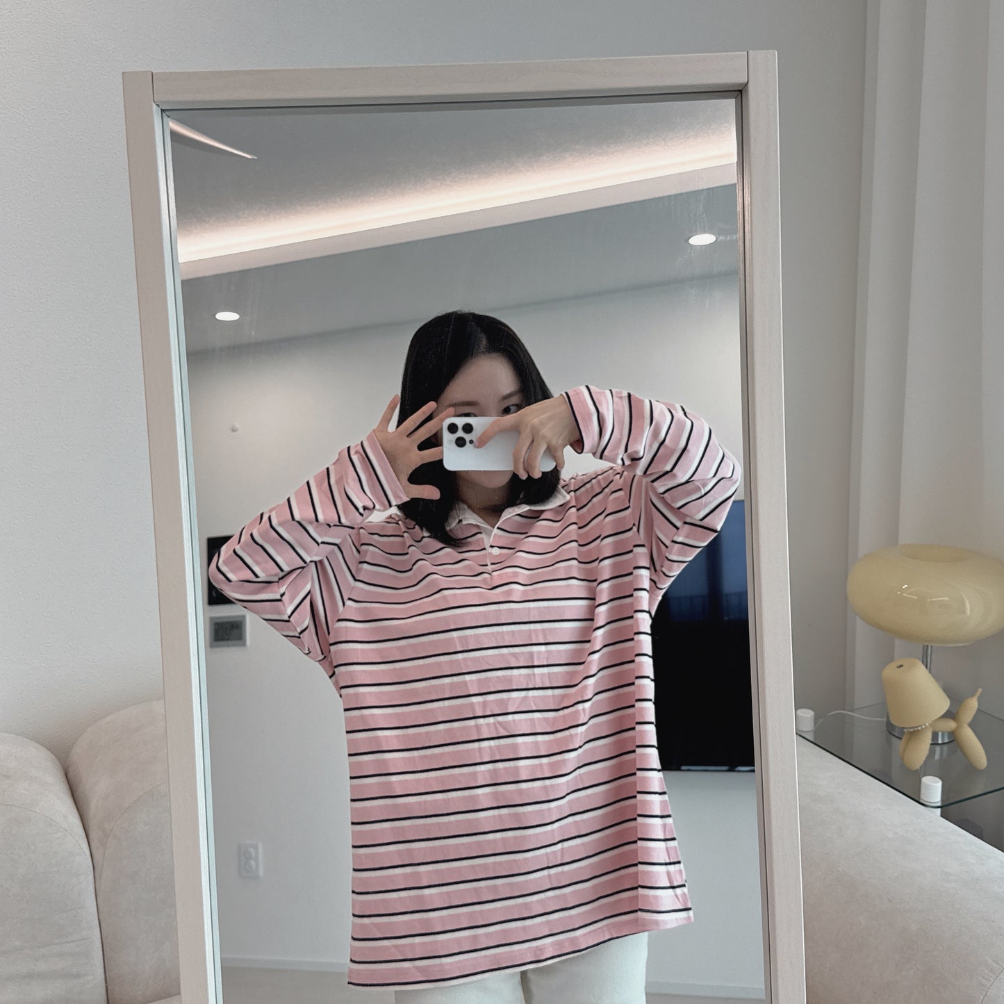 Adult Multi-Stripe Polo Tee