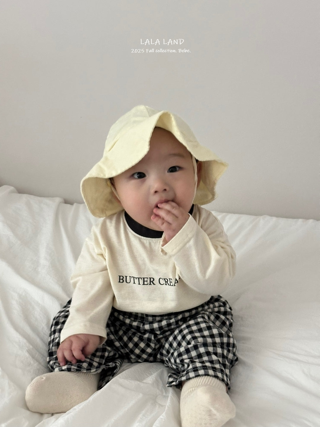 Gingham Check Loose Pants