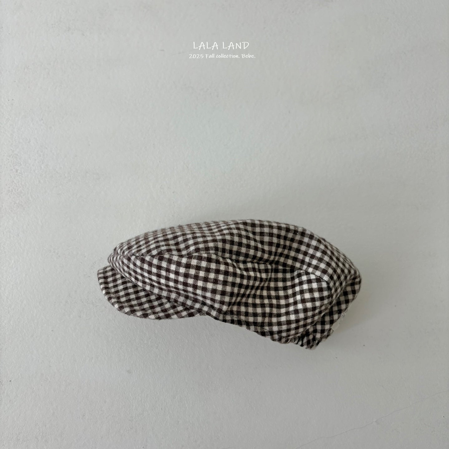 Bebe Gingham Flat Cap