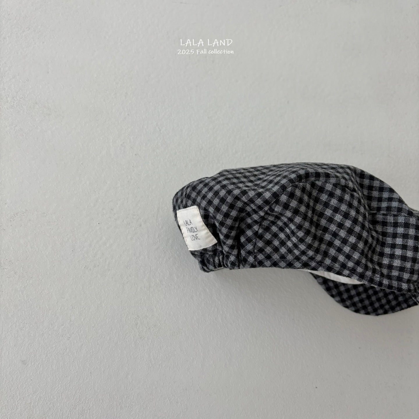 Kids Gingham Flat Cap